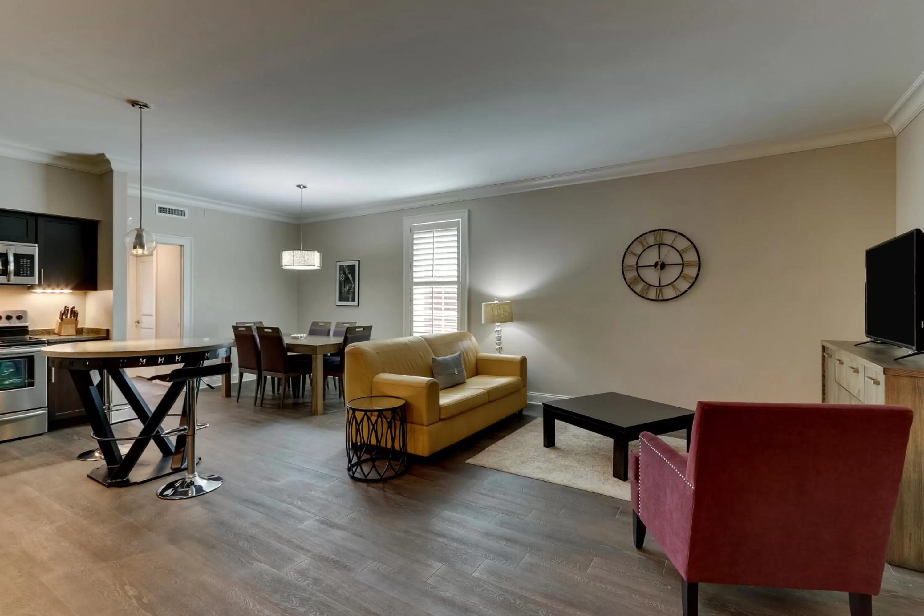 Seating area in The Mantissa Hotel