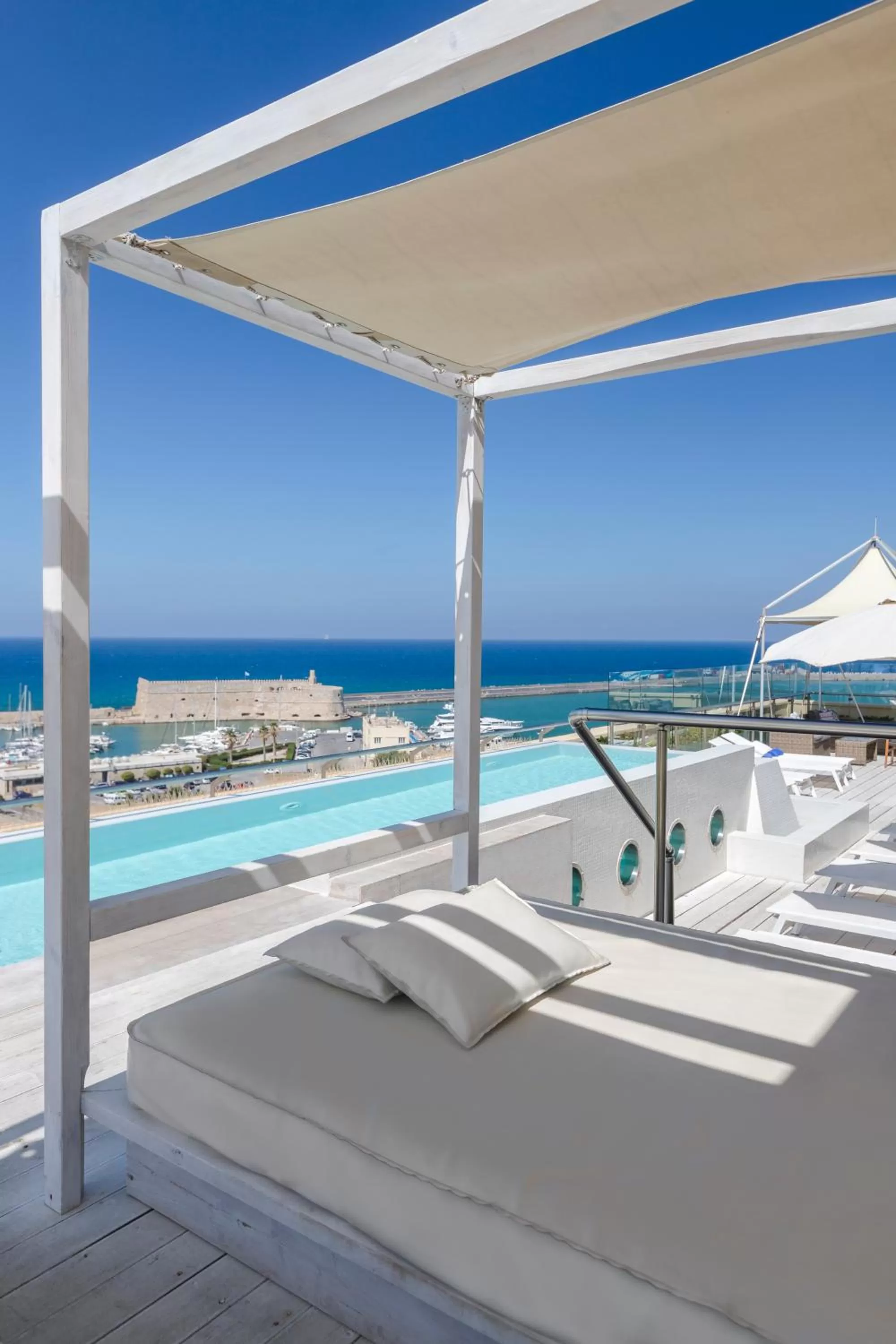 Sea view in GDM Megaron, Historical Monument Hotel