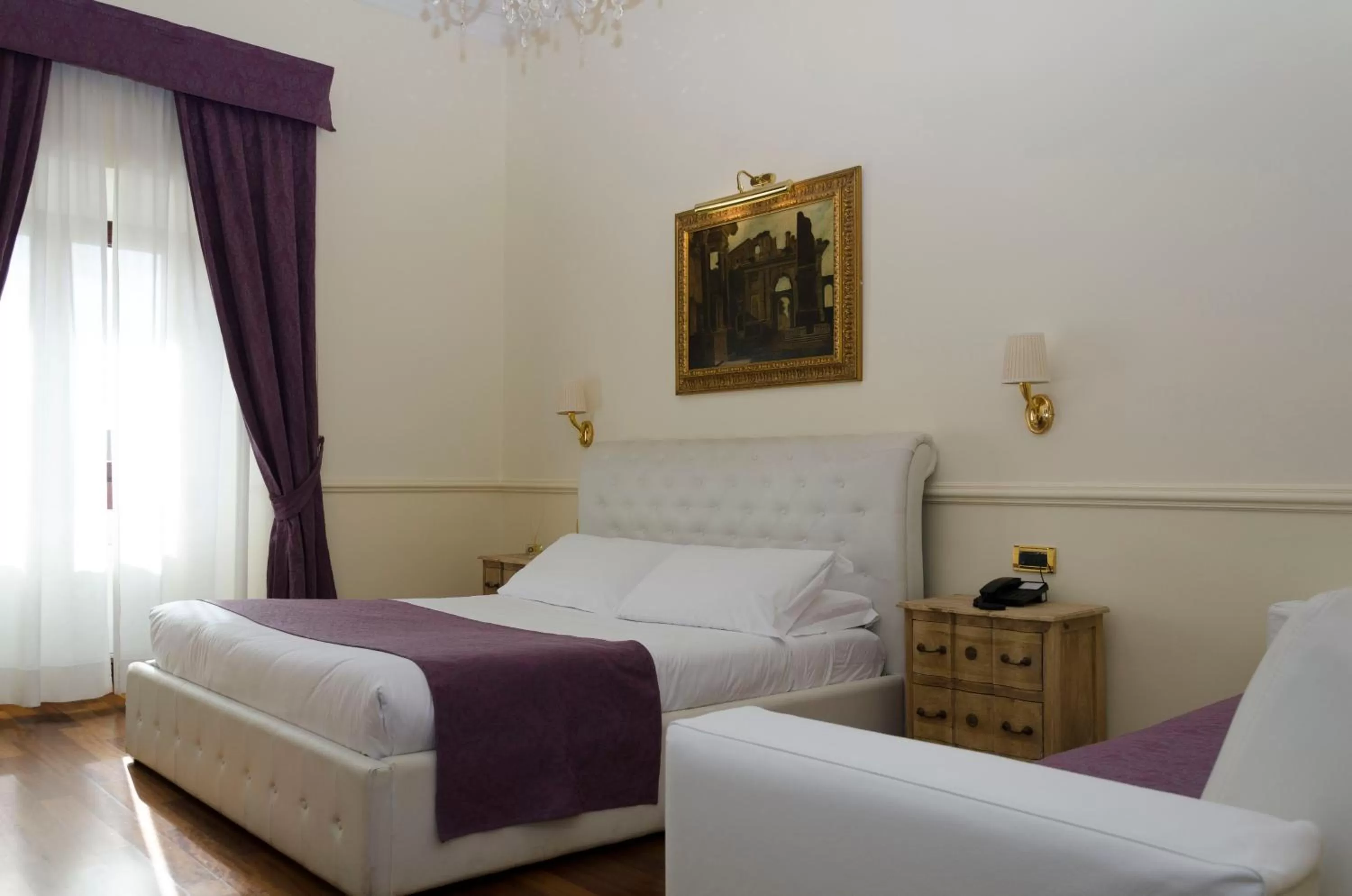 Bed in Hotel Traiano