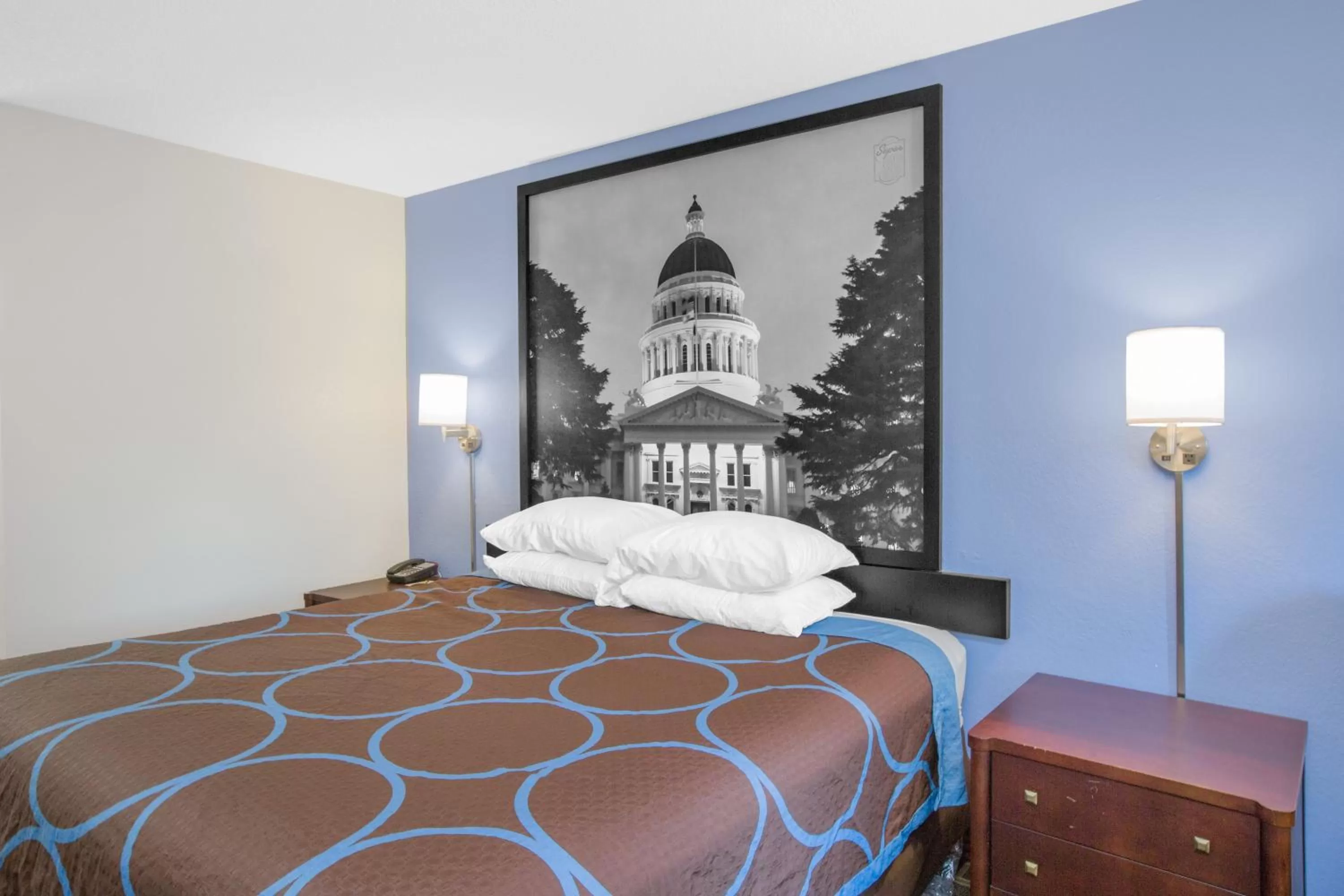 Bed in Super 8 by Wyndham Brinkley