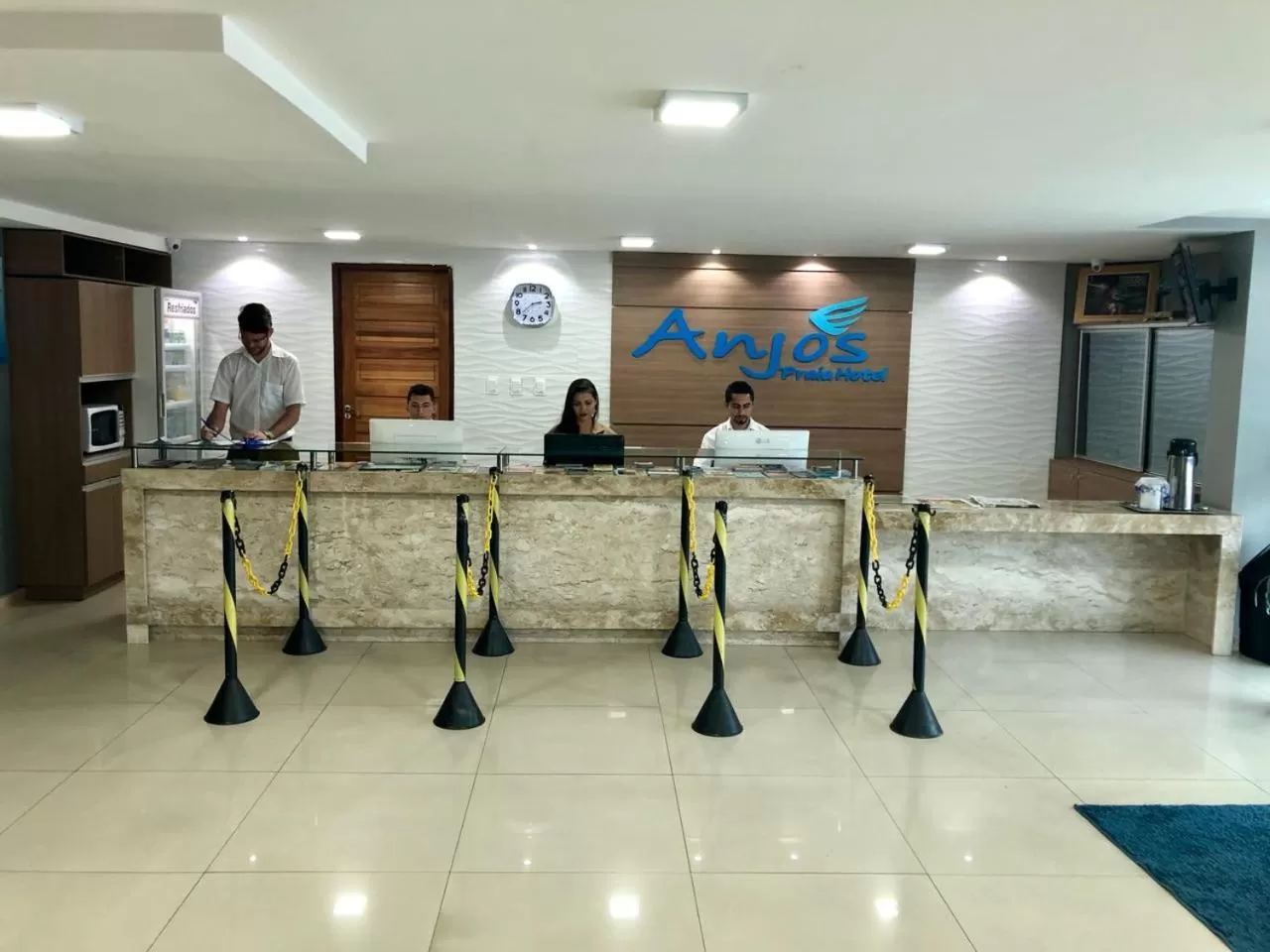 Lobby or reception in Anjos Praia Hotel