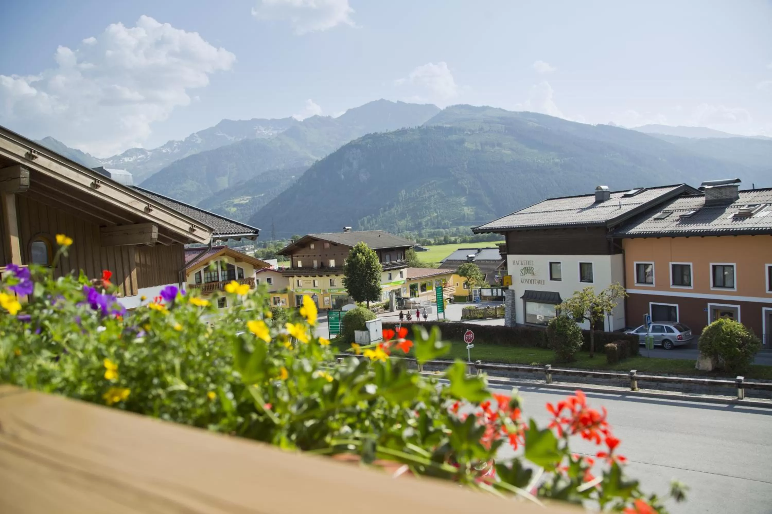 Mountain view in Hotel in the HEART of the Alps