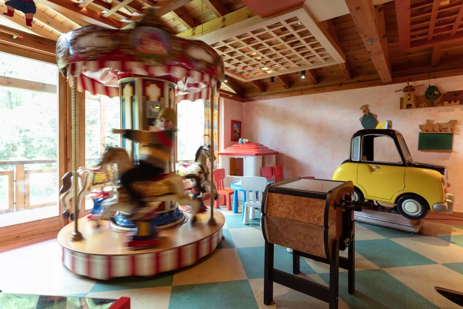 Children play ground in Hotel Restaurant Südrast Dreiländereck