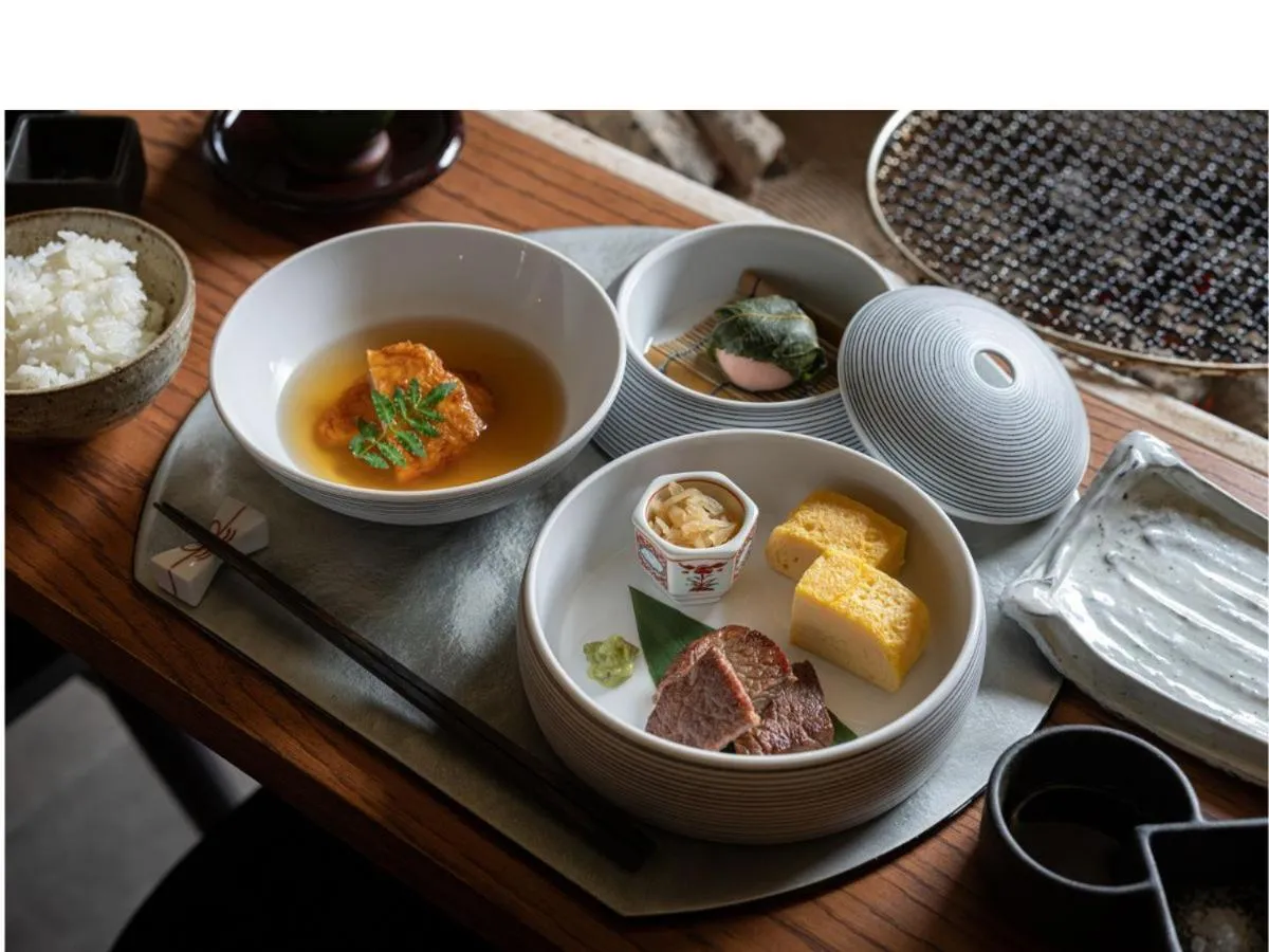 Breakfast in Nazuna Kyoto Nijo-jo