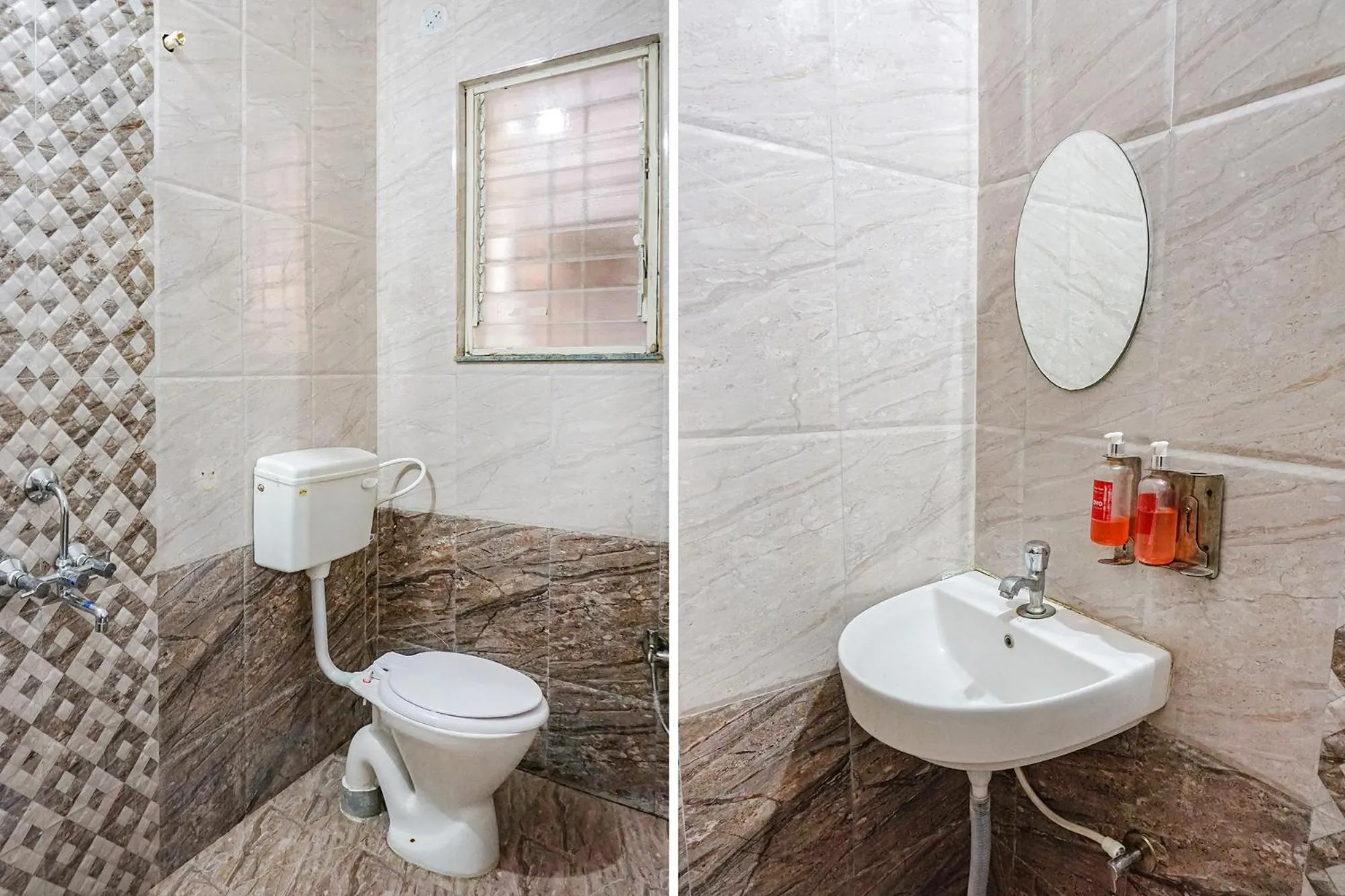 Bathroom in FabHotel Lake View - Chinmaya Vitthal Mandir