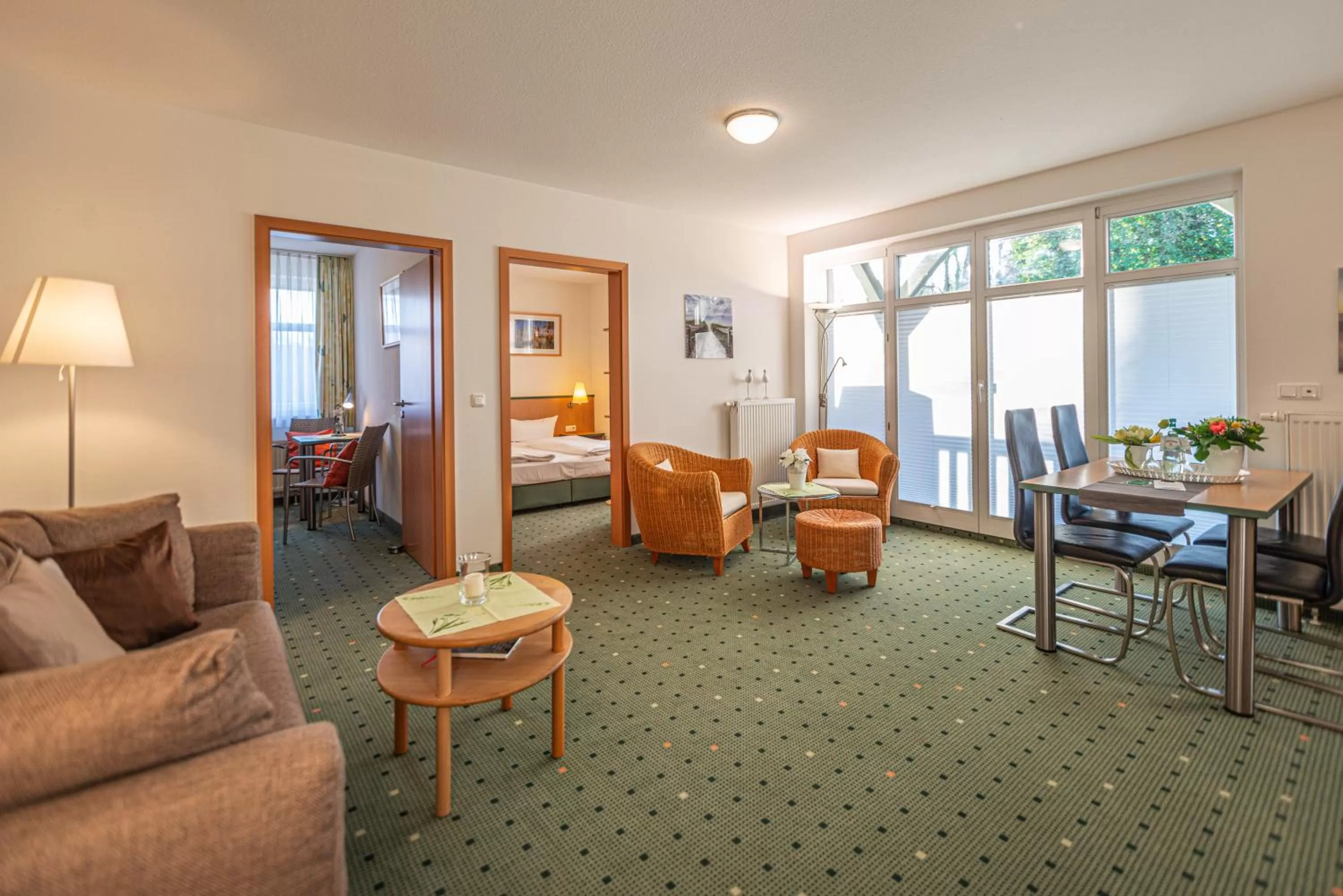 Living room, Seating Area in Am Weststrand Apartmenthaus Waldeck