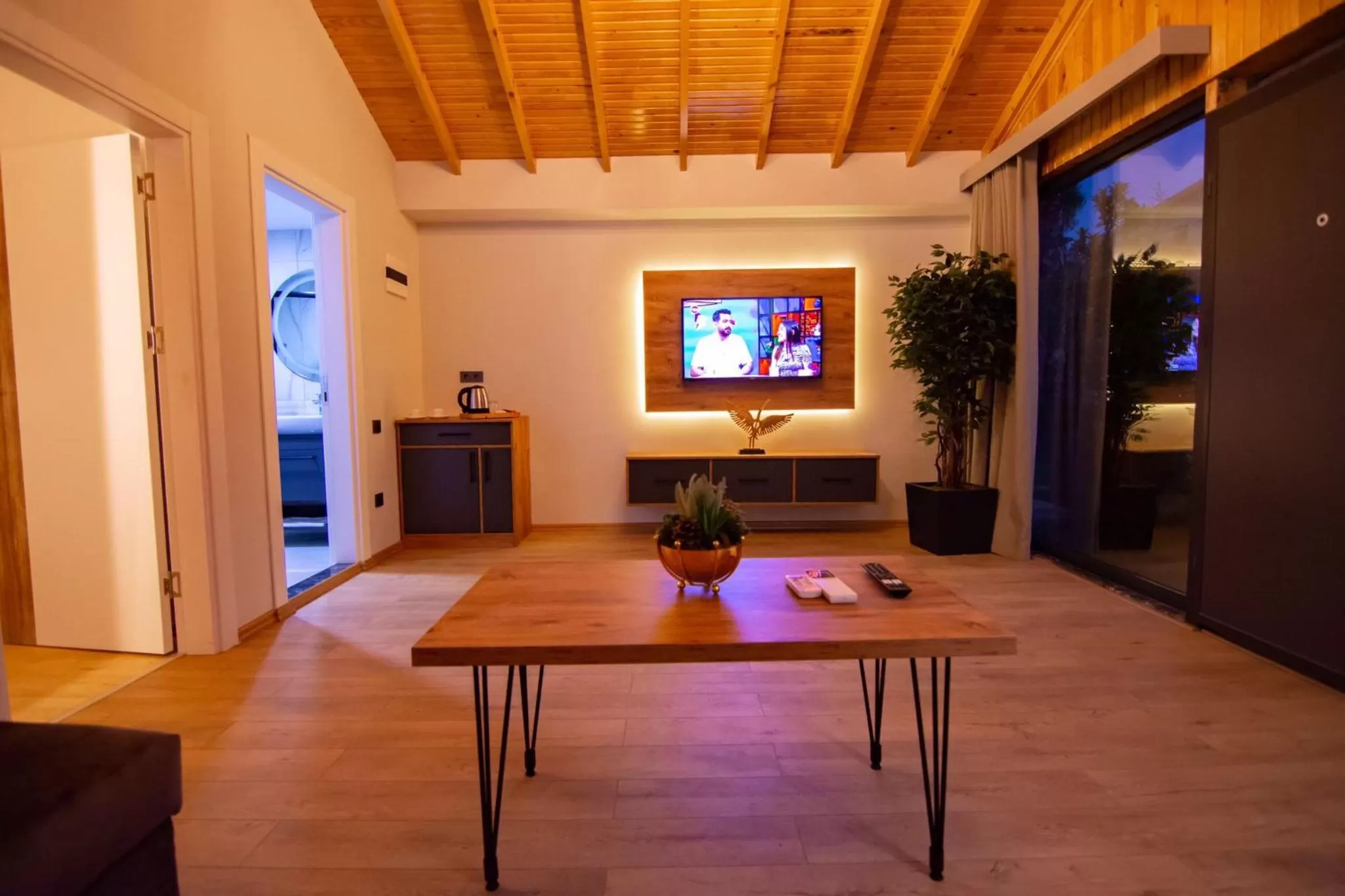 Communal lounge/ TV room, Seating Area in Sandal Otel