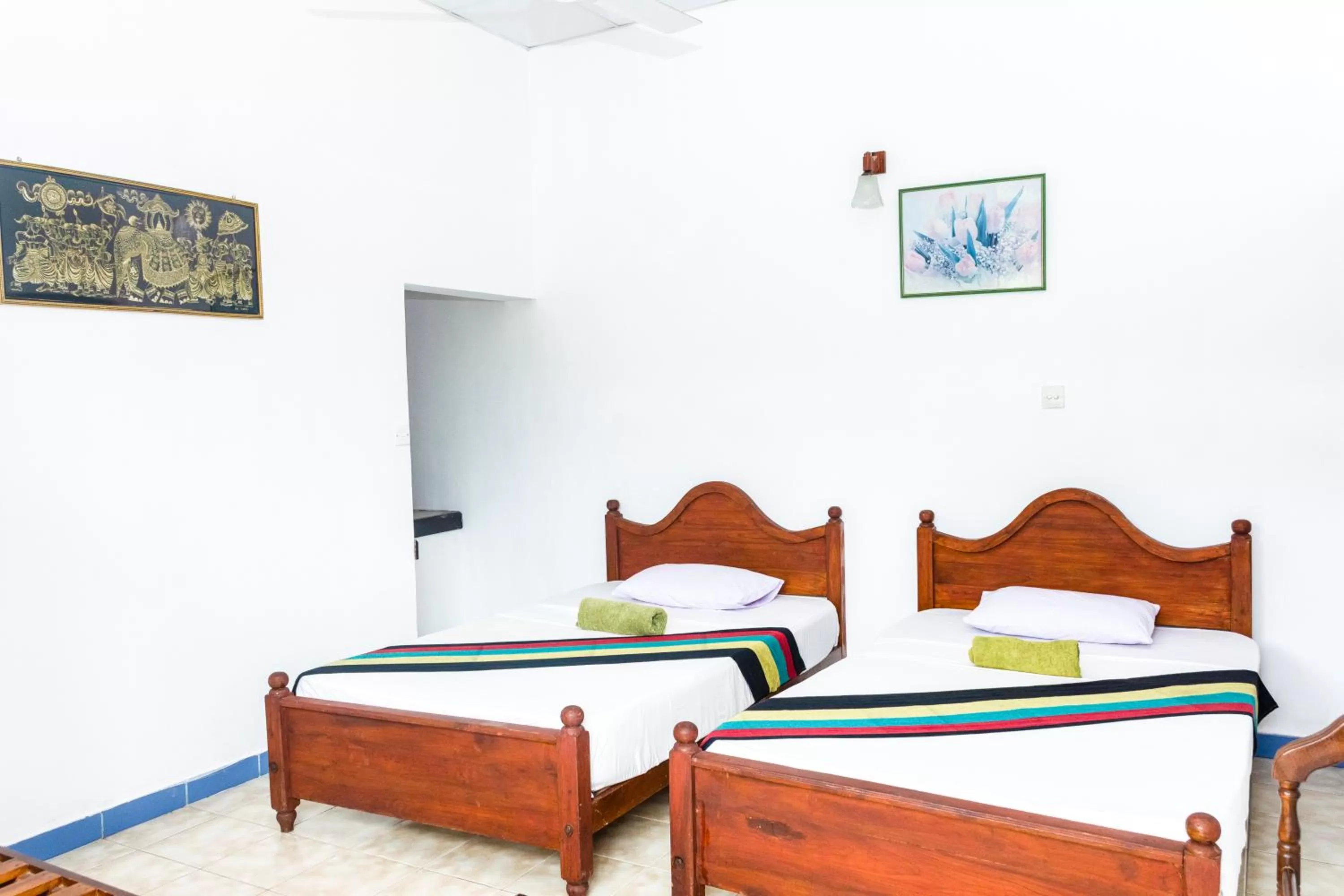 Bed in Kandy Riverside Villa