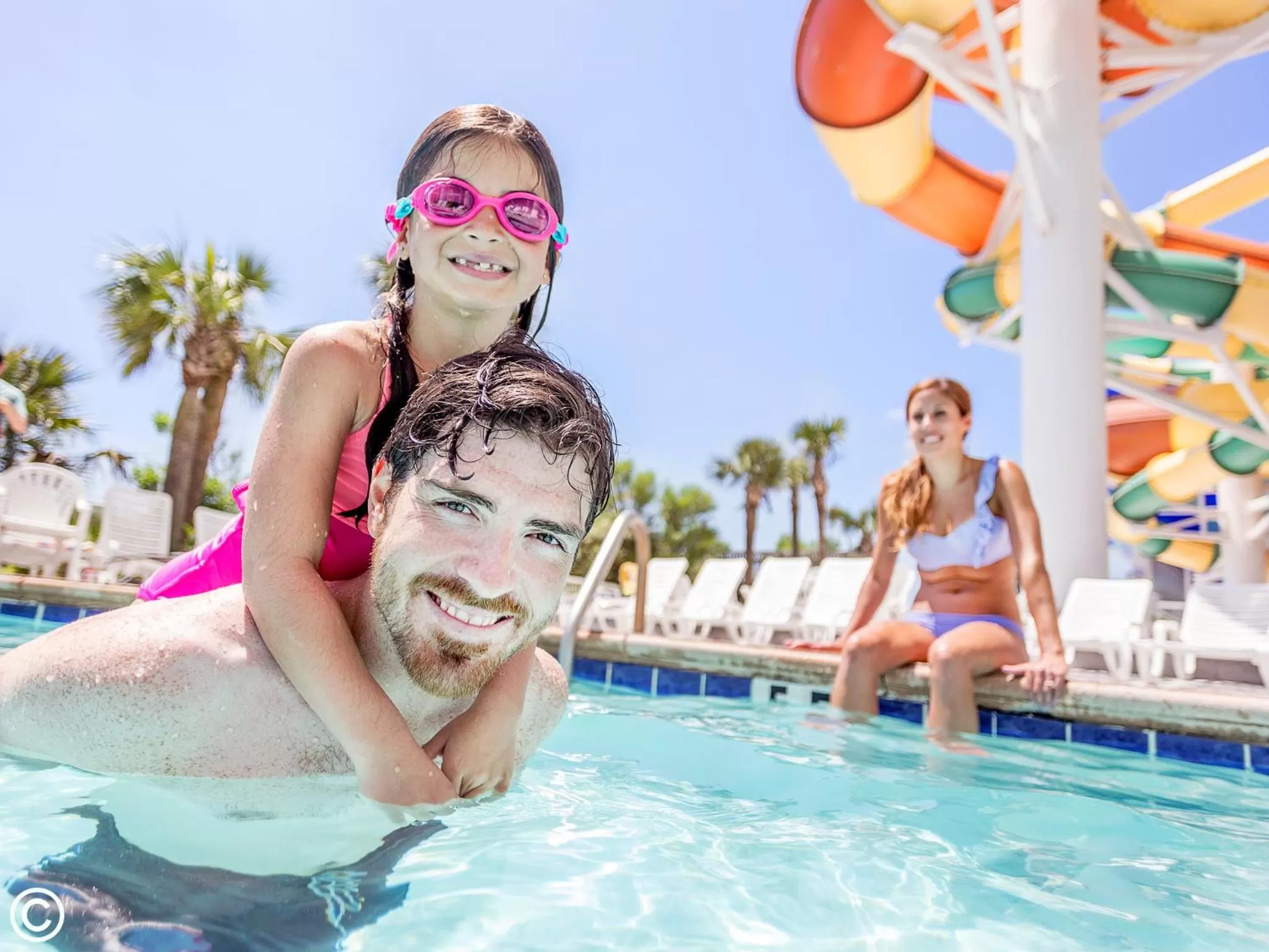 group of guests in Crown Reef Beach Resort and Waterpark