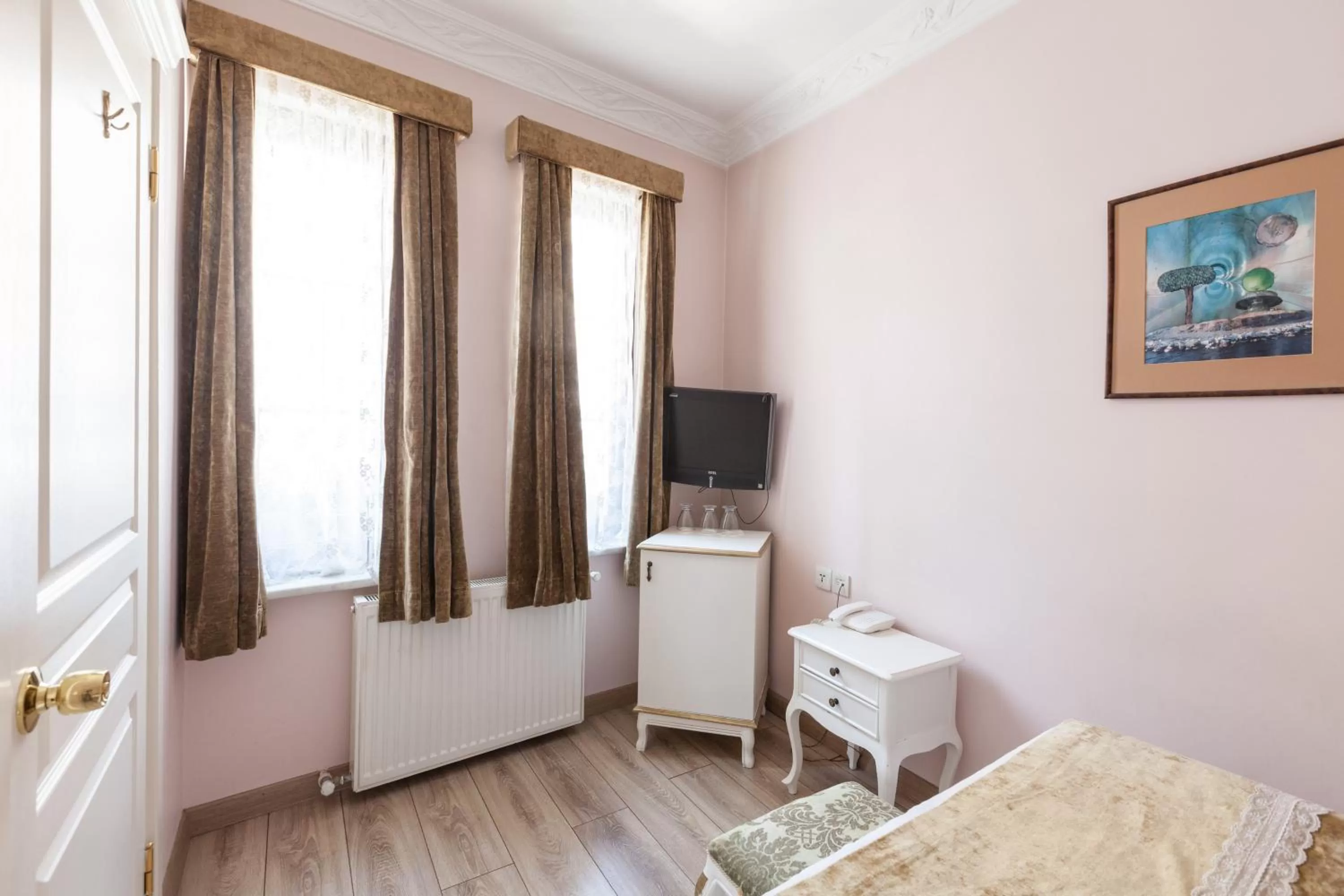 Decorative detail, Bed in Romantic Hotel Istanbul