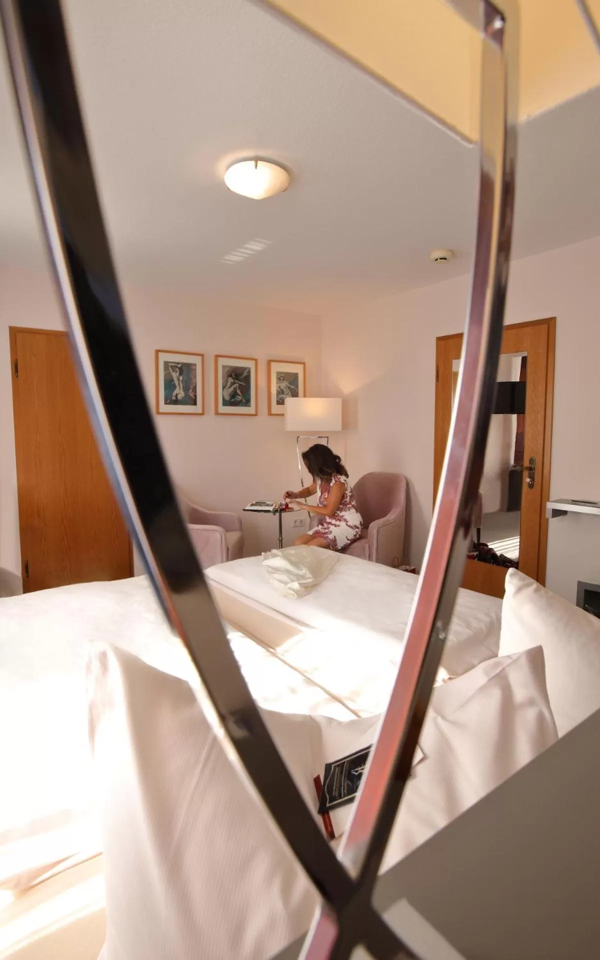 People, Bed in Hotel Haus Schons