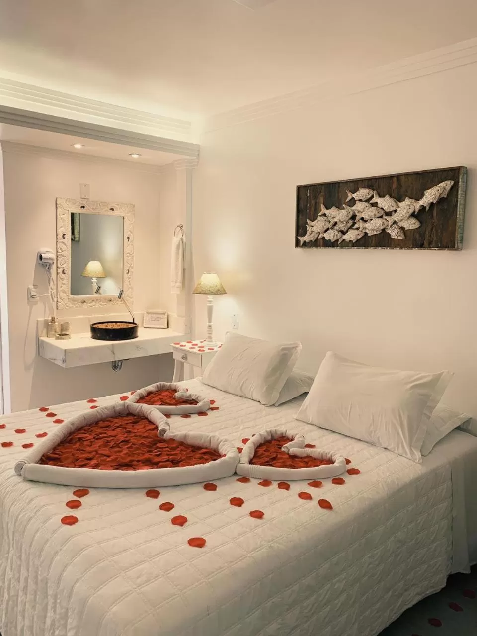 Bed in Hotel Pousada 7 Mares