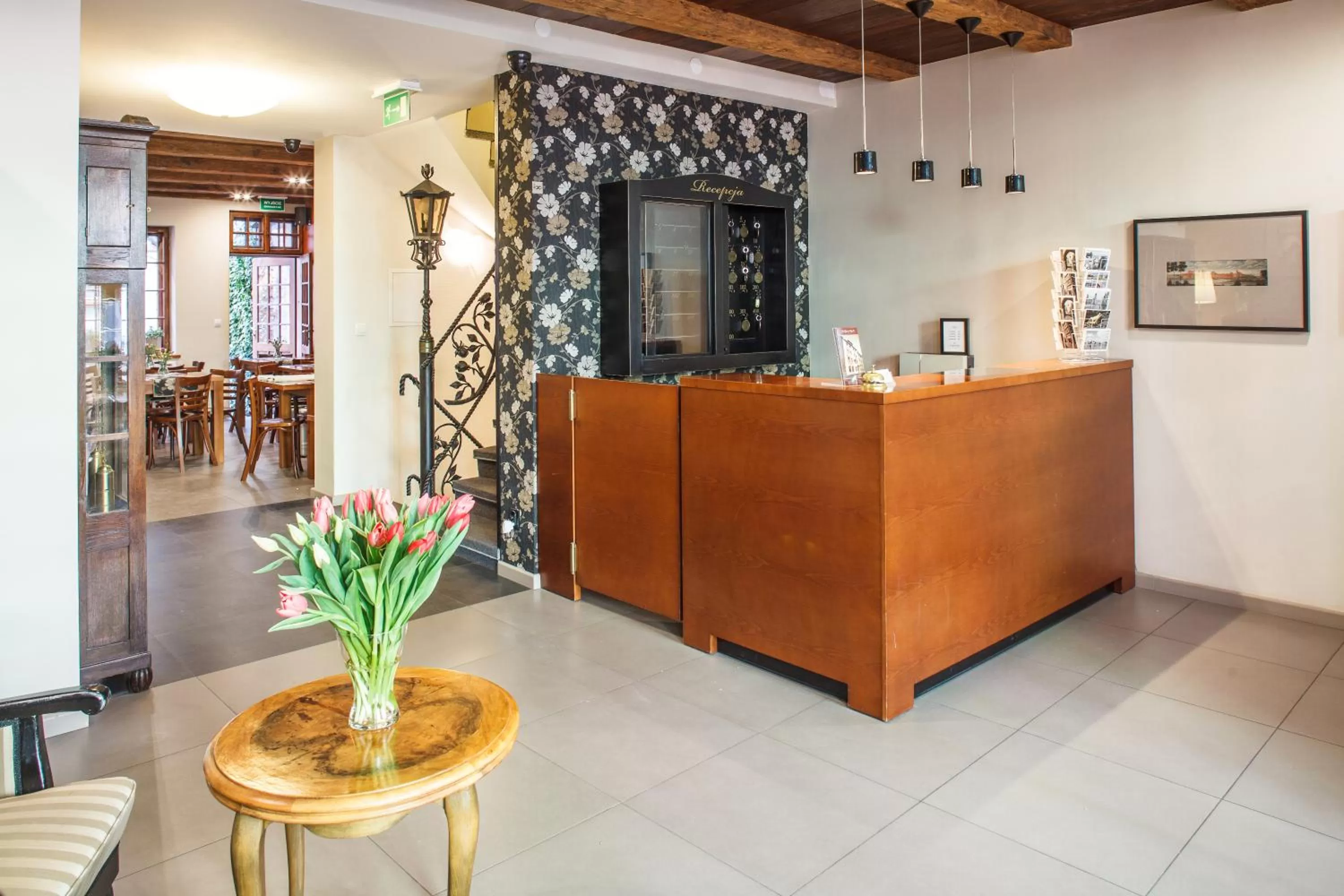 Lobby or reception in Hotel Czarna Róża