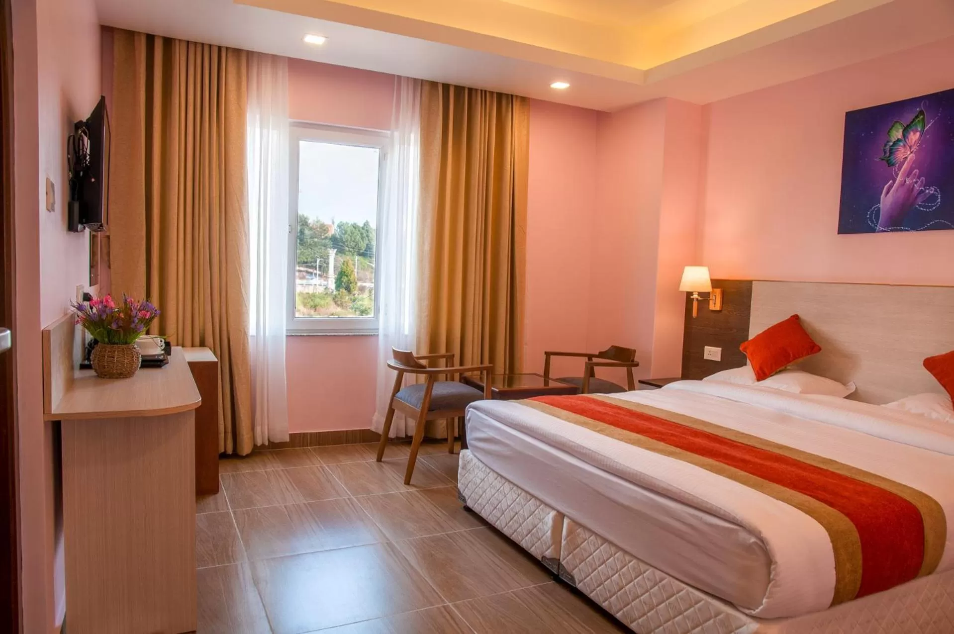 Bedroom, Bed in Hotel Krishna Kathmandu