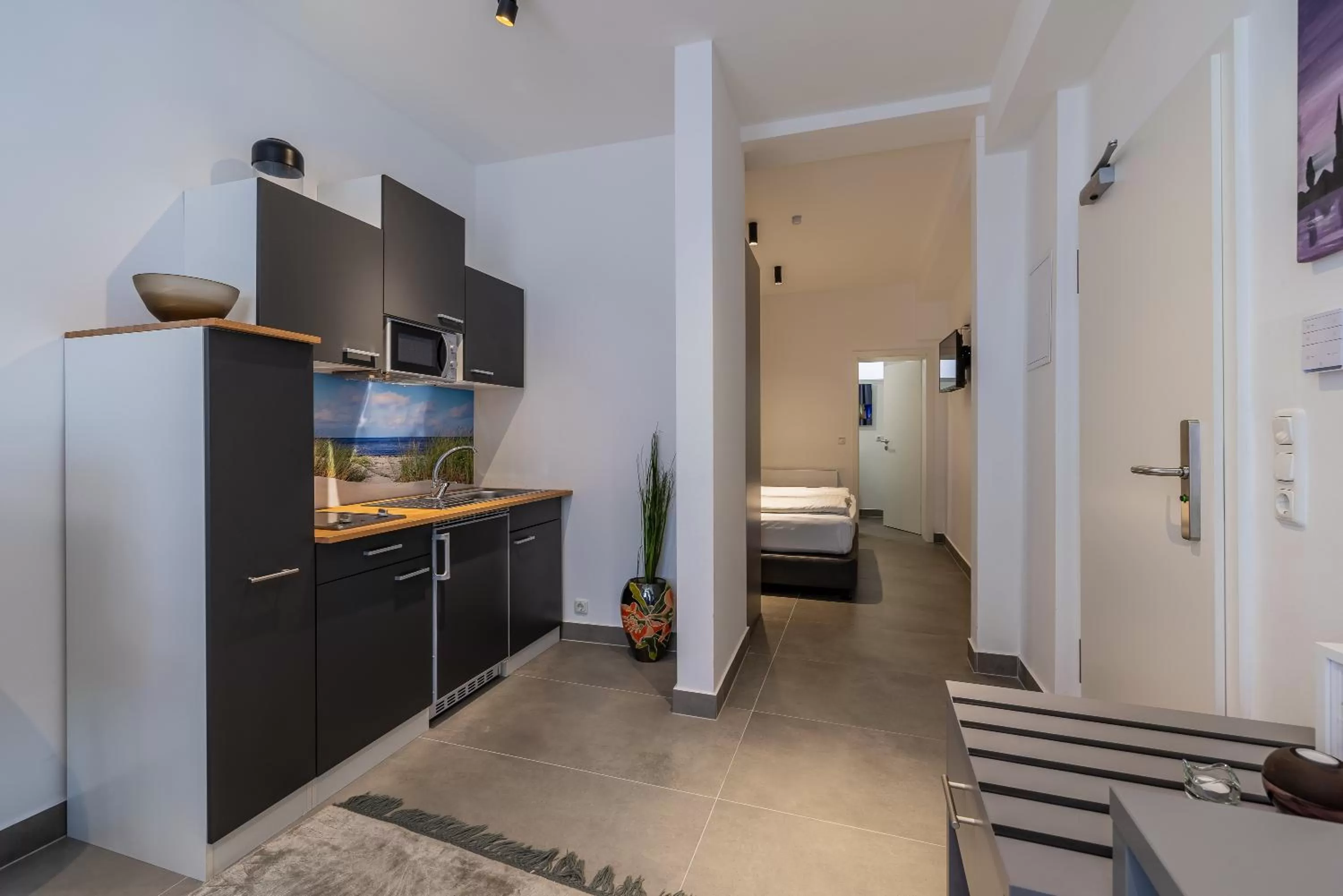 Kitchen or kitchenette, Bed in Hotel KO15