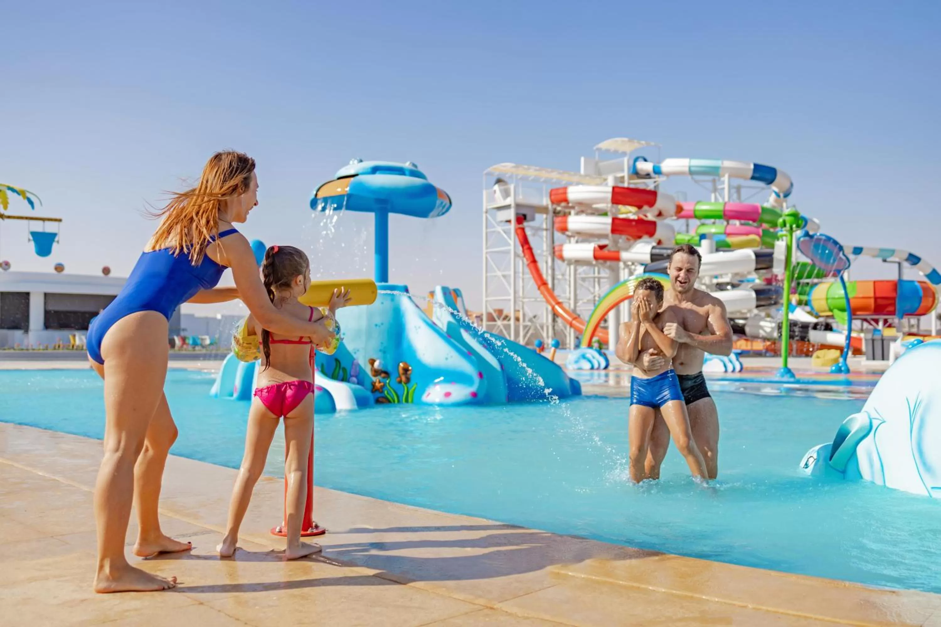 People in Movenpick Waterpark Resort & Spa Soma Bay