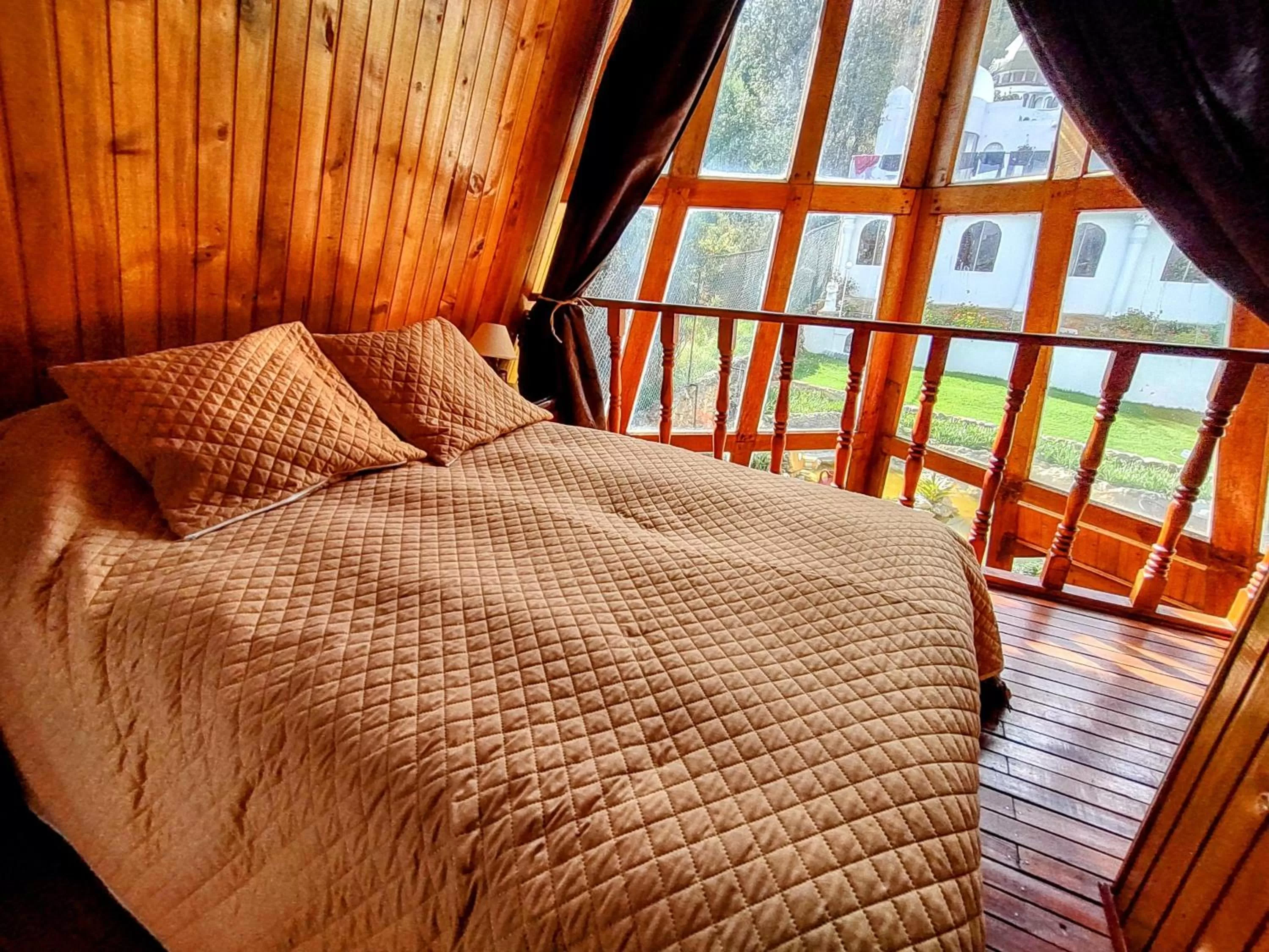 Bedroom, Bed in Refugio Génesis habitaciones Lago de Tota