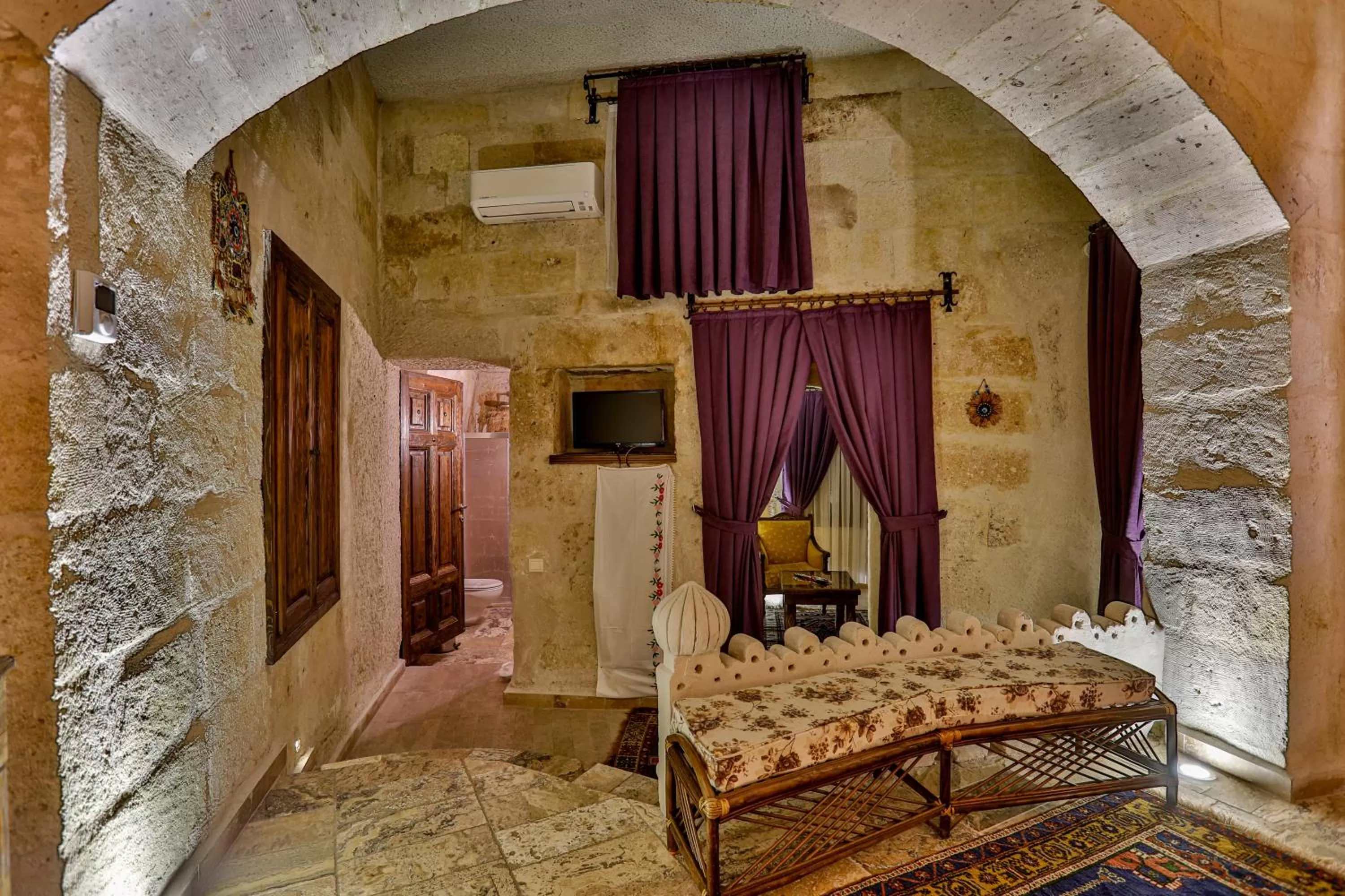 Seating area in Hidden Cave Hotel