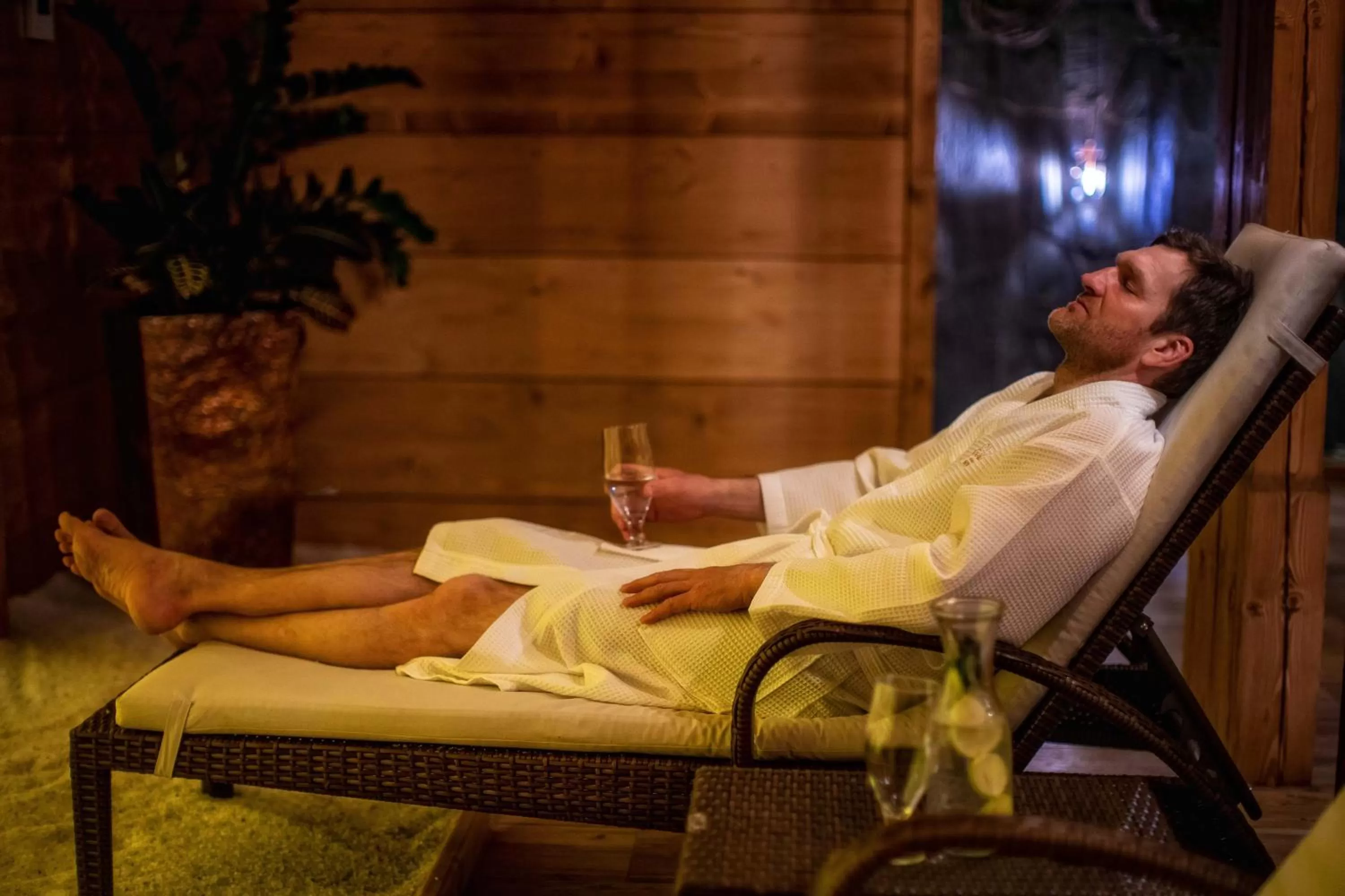 People in Gold Hotel