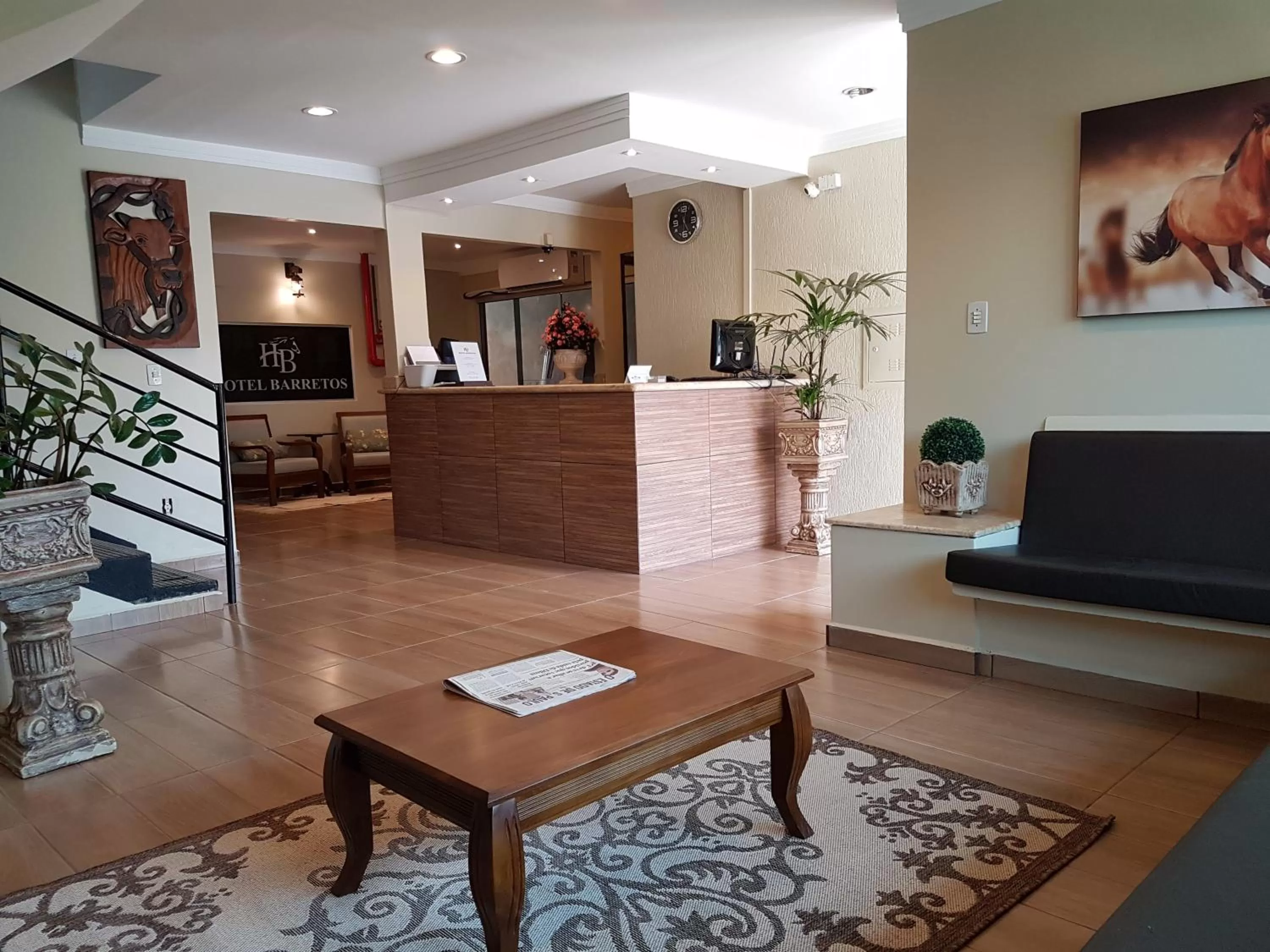 Seating area in Hotel Barretos