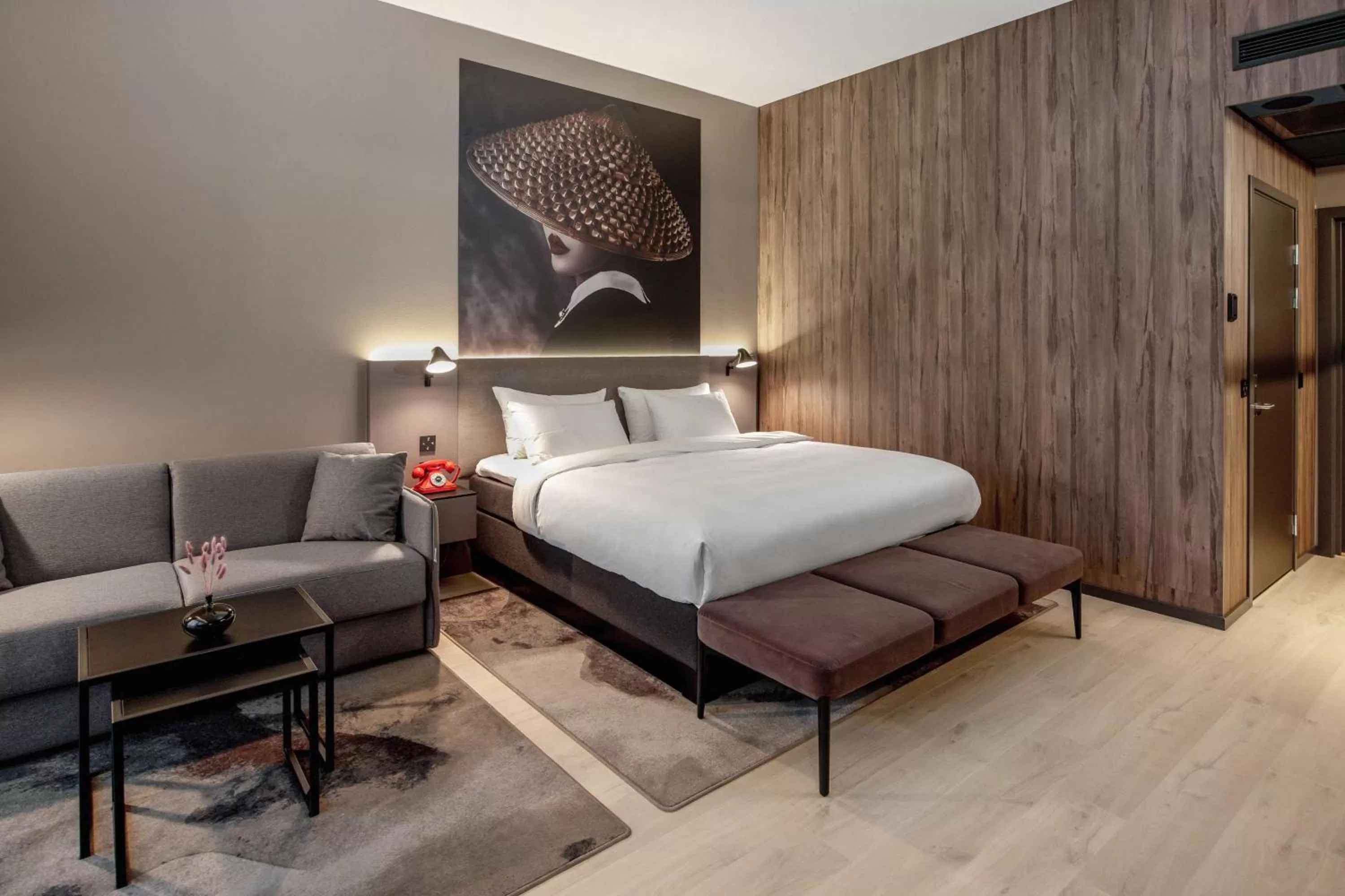 Bedroom, Bed in Radisson RED Oslo Økern