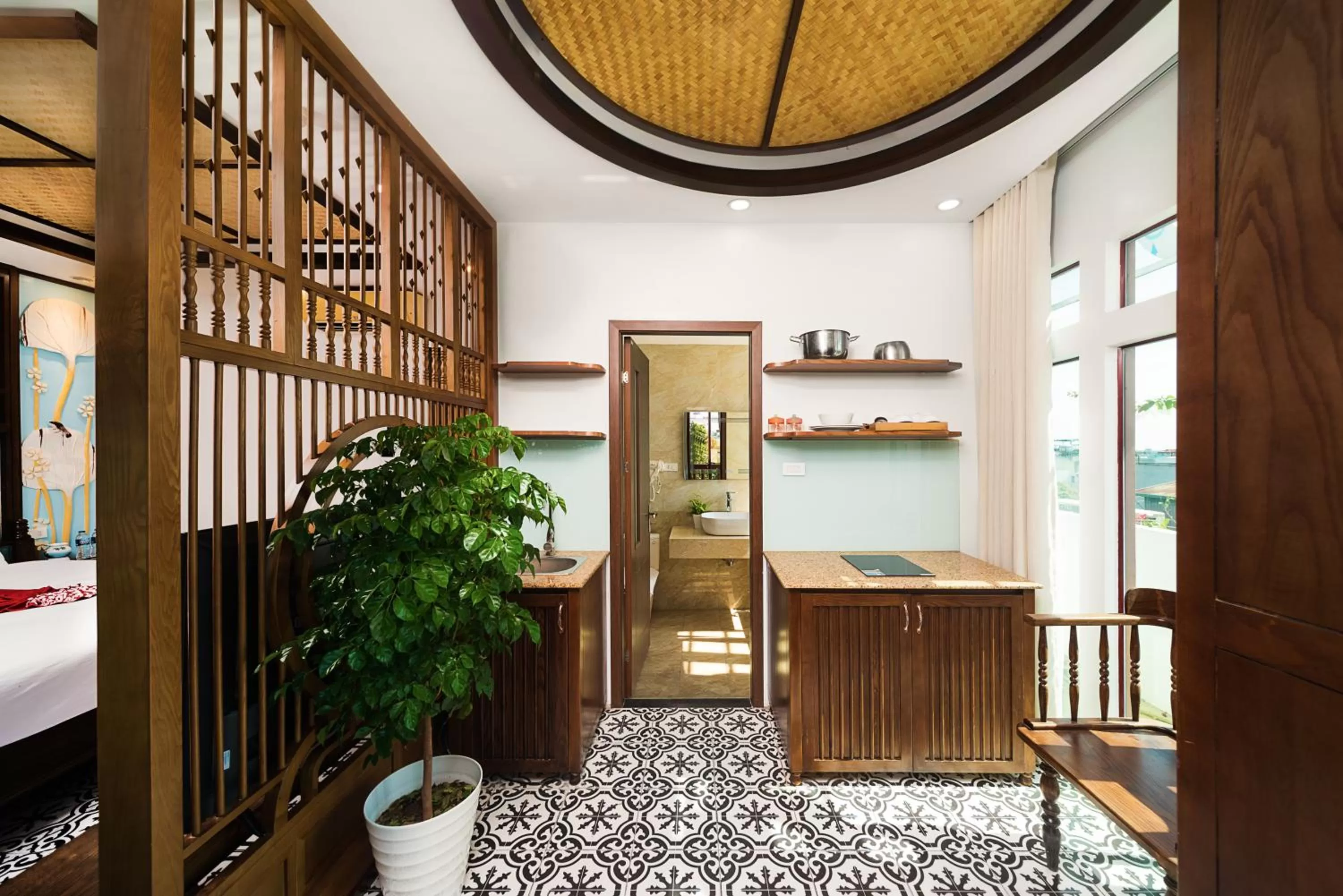 Bed in Veshia Hotel & Spa