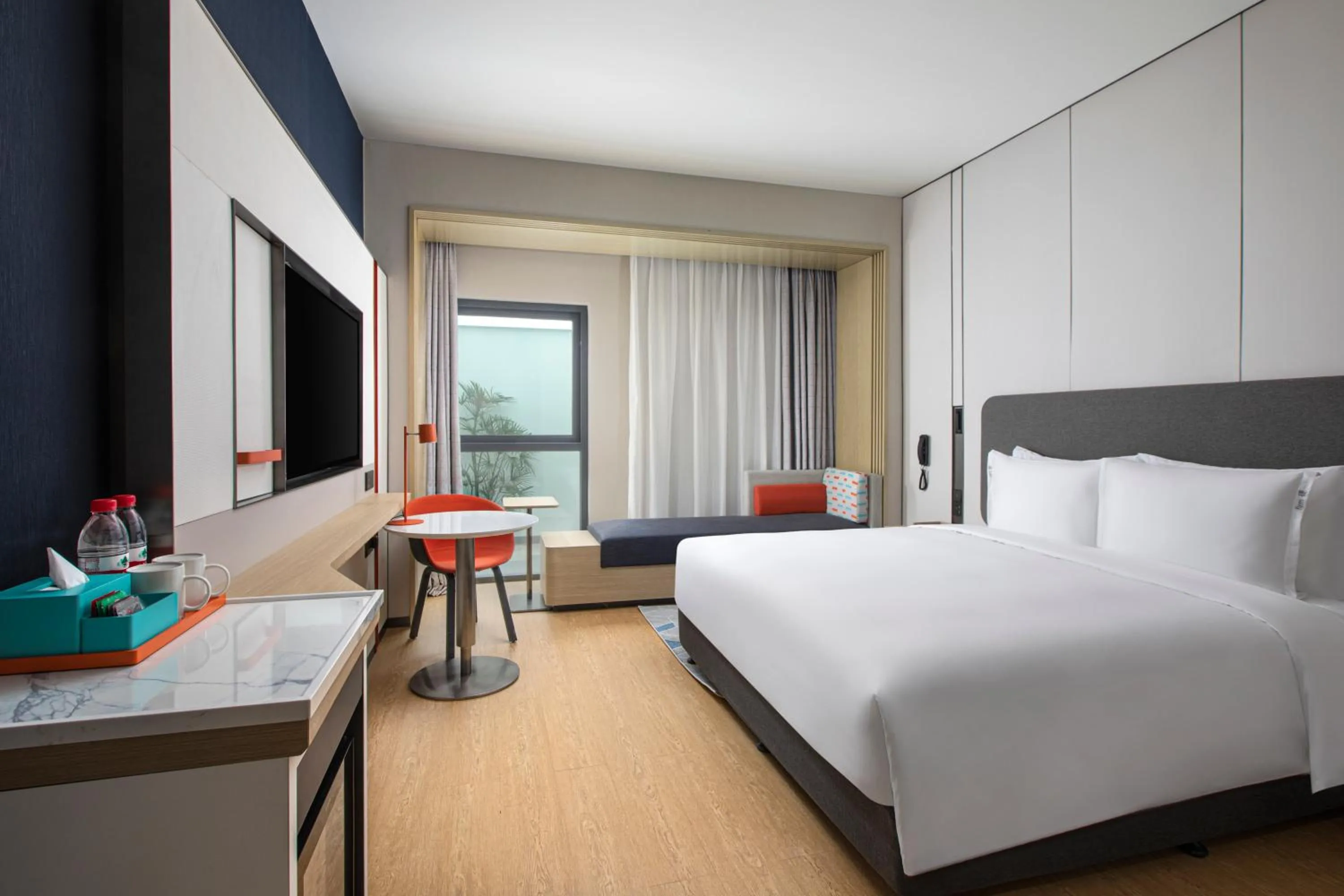 Bedroom, Bed in Holiday Inn Express Beijing Yizhuang Center by IHG