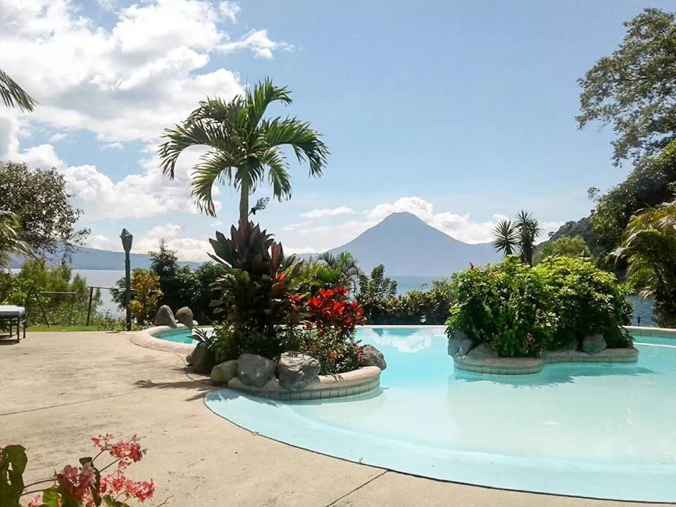 Lake view in Hotel San Buenaventura de Atitlán