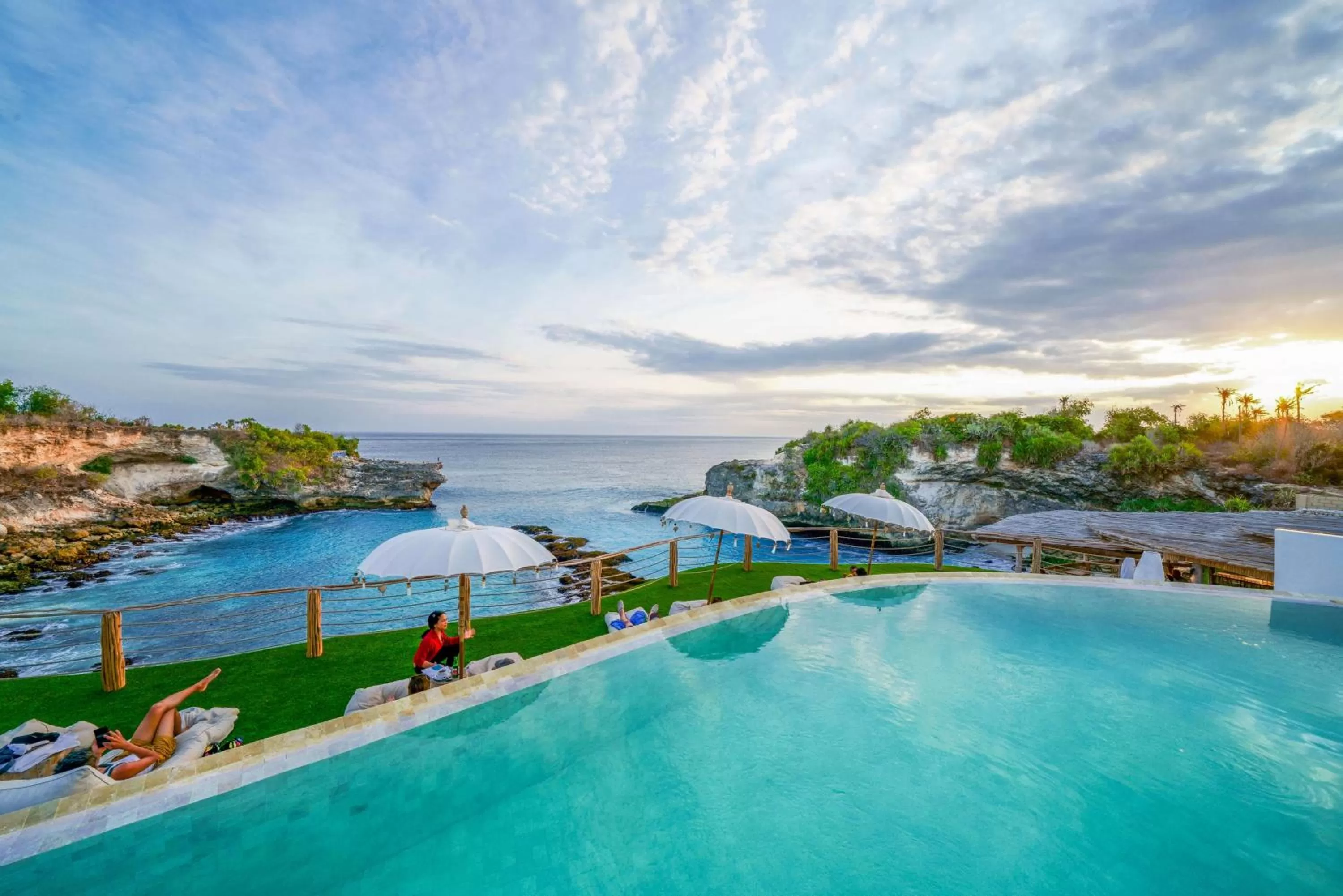 Pool view in Blue Lagoon Avia Villas