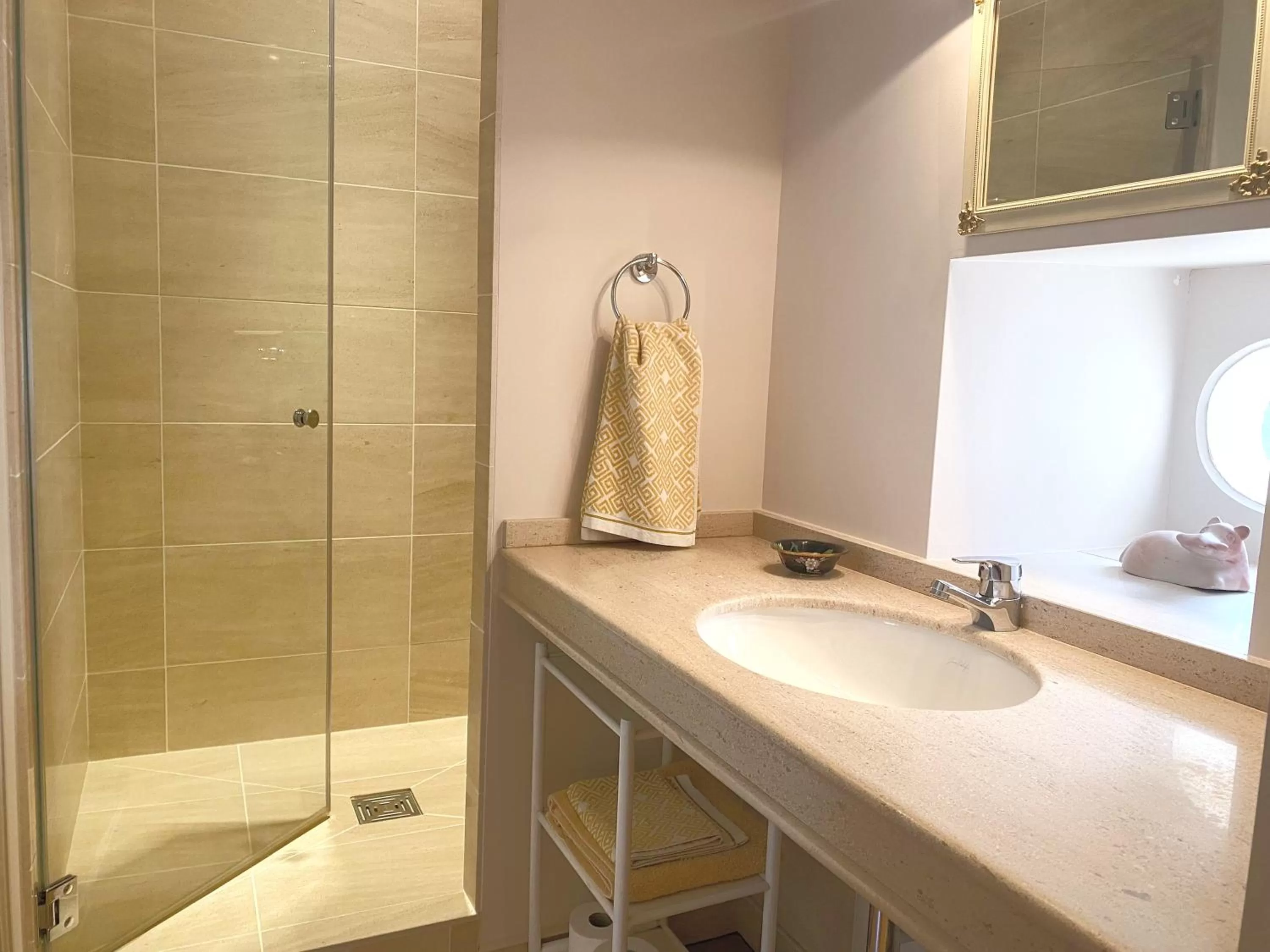 Shower in Chateau La Rochette