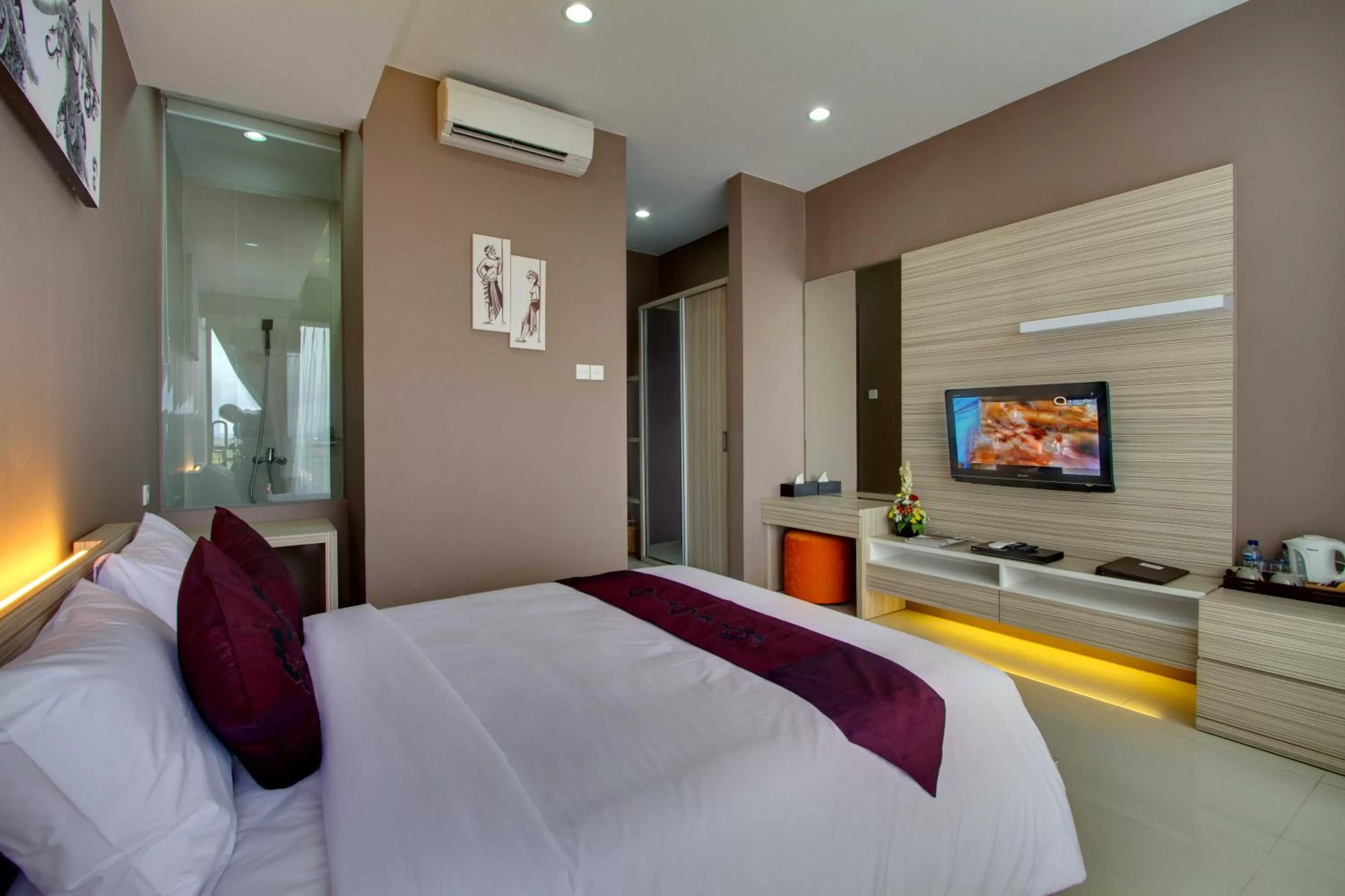 Bedroom, Bed in ABISHA Resort Jimbaran