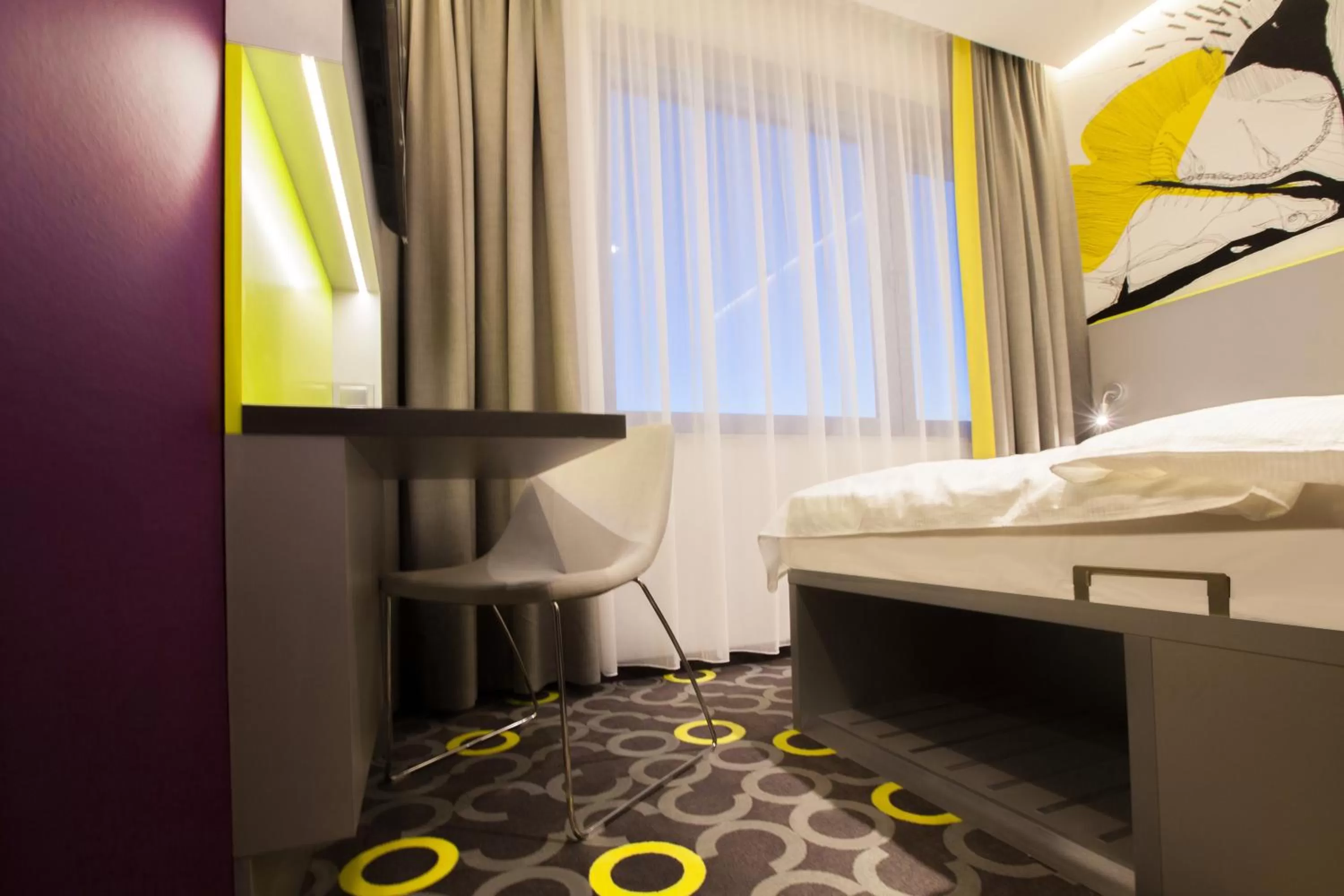 Decorative detail, Bed in Hotel Alto Żory