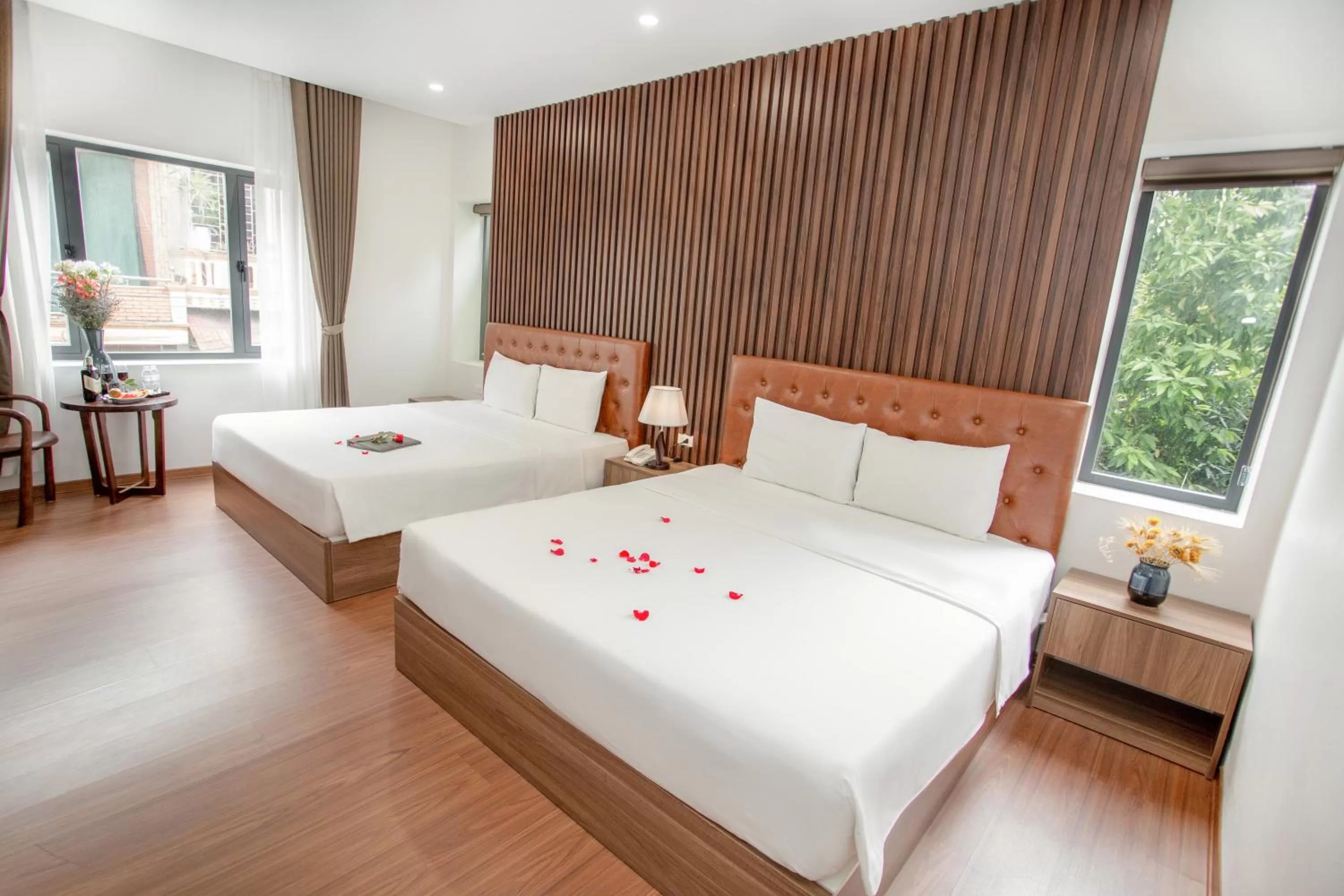 Bed in MOMALI Hotel Ninh Binh