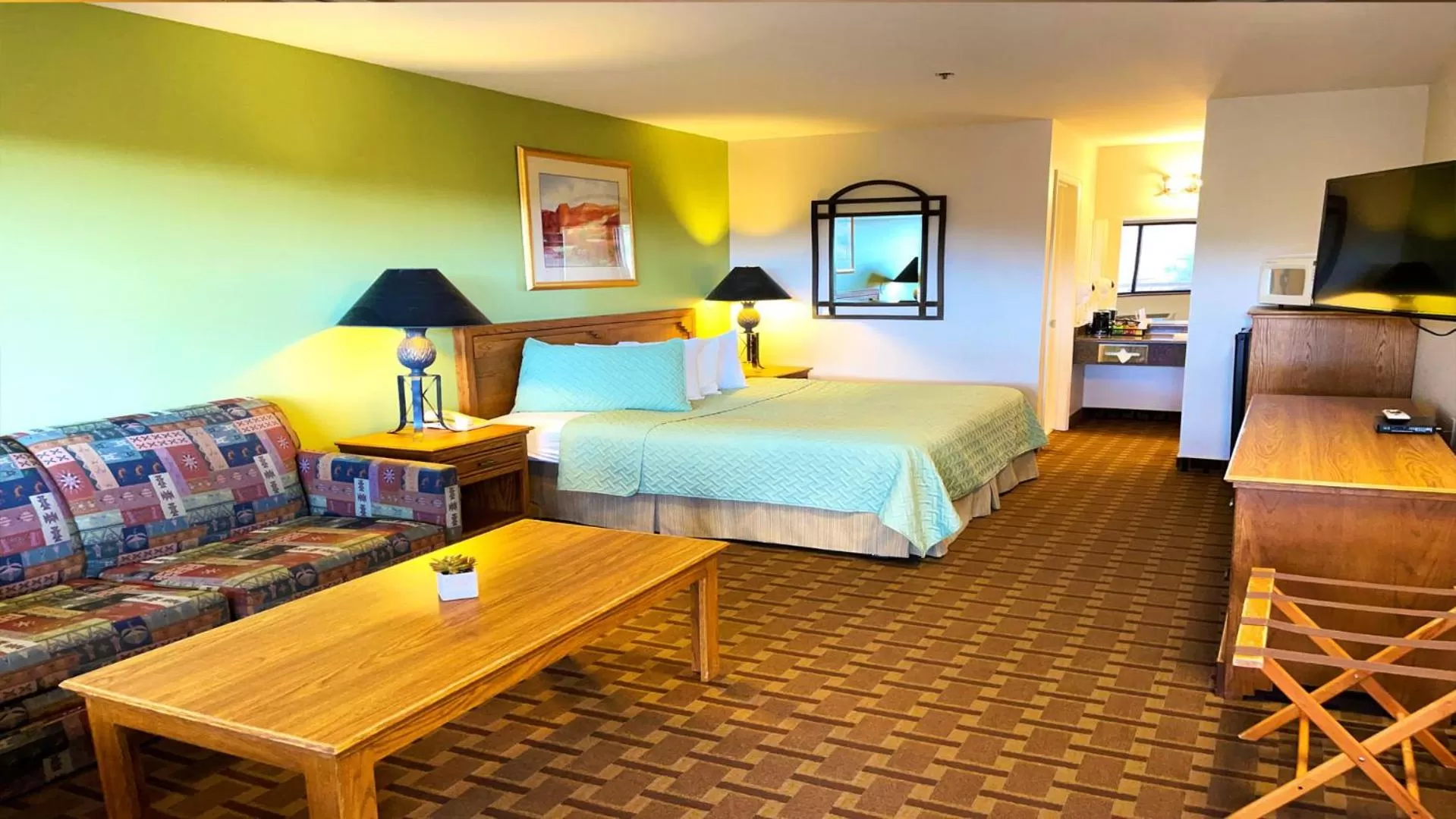 Photo of the whole room, Bed in The Noor Hotel