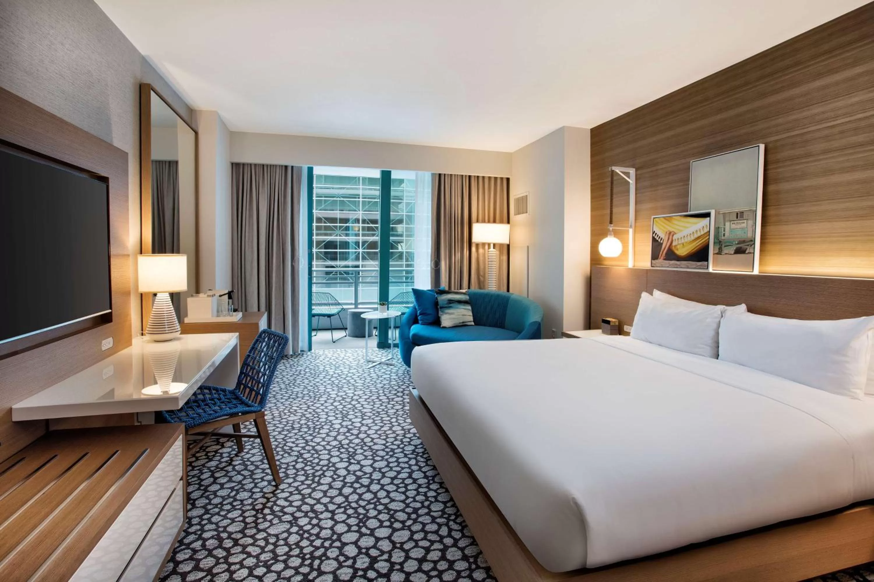 Bed in The Diplomat Beach Resort Hollywood, Curio Collection by Hilton