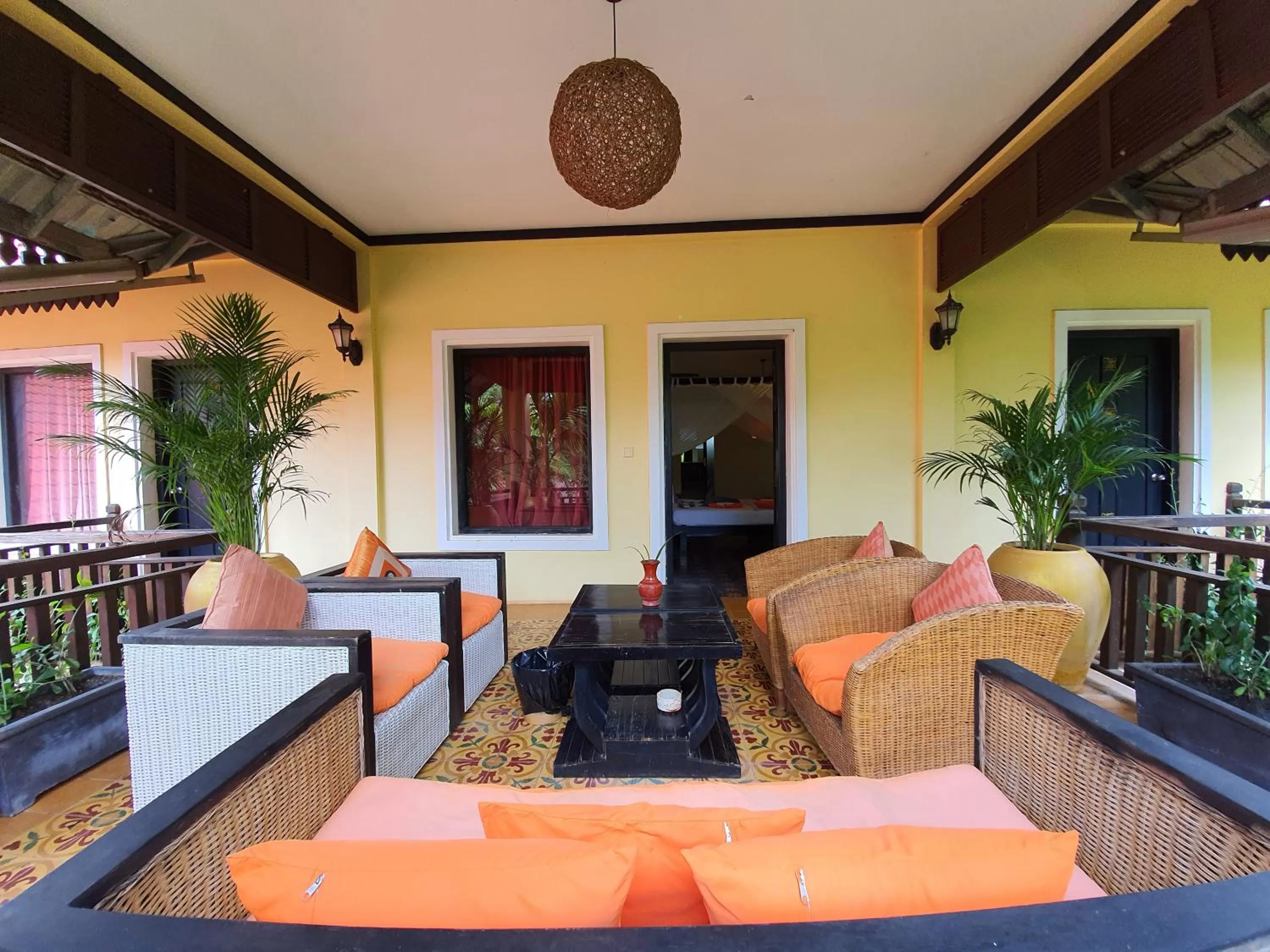 Balcony/Terrace, Seating Area in Residence Indochine Suite