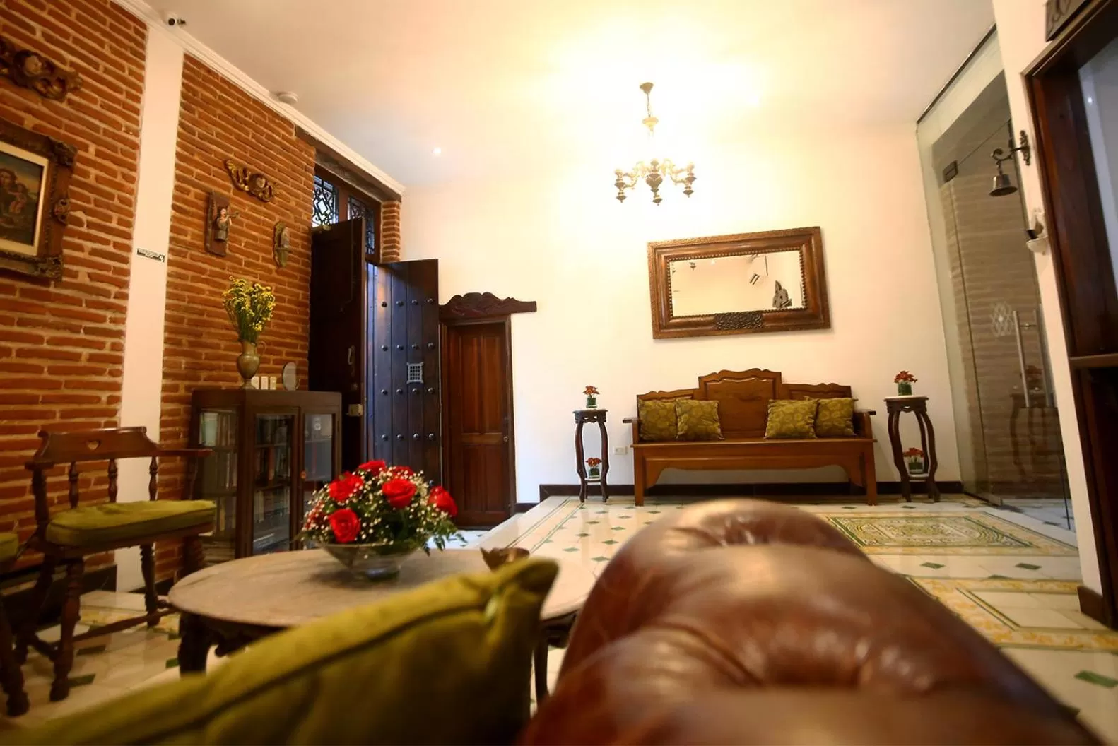 Lobby or reception in Hotel Casa La Fe