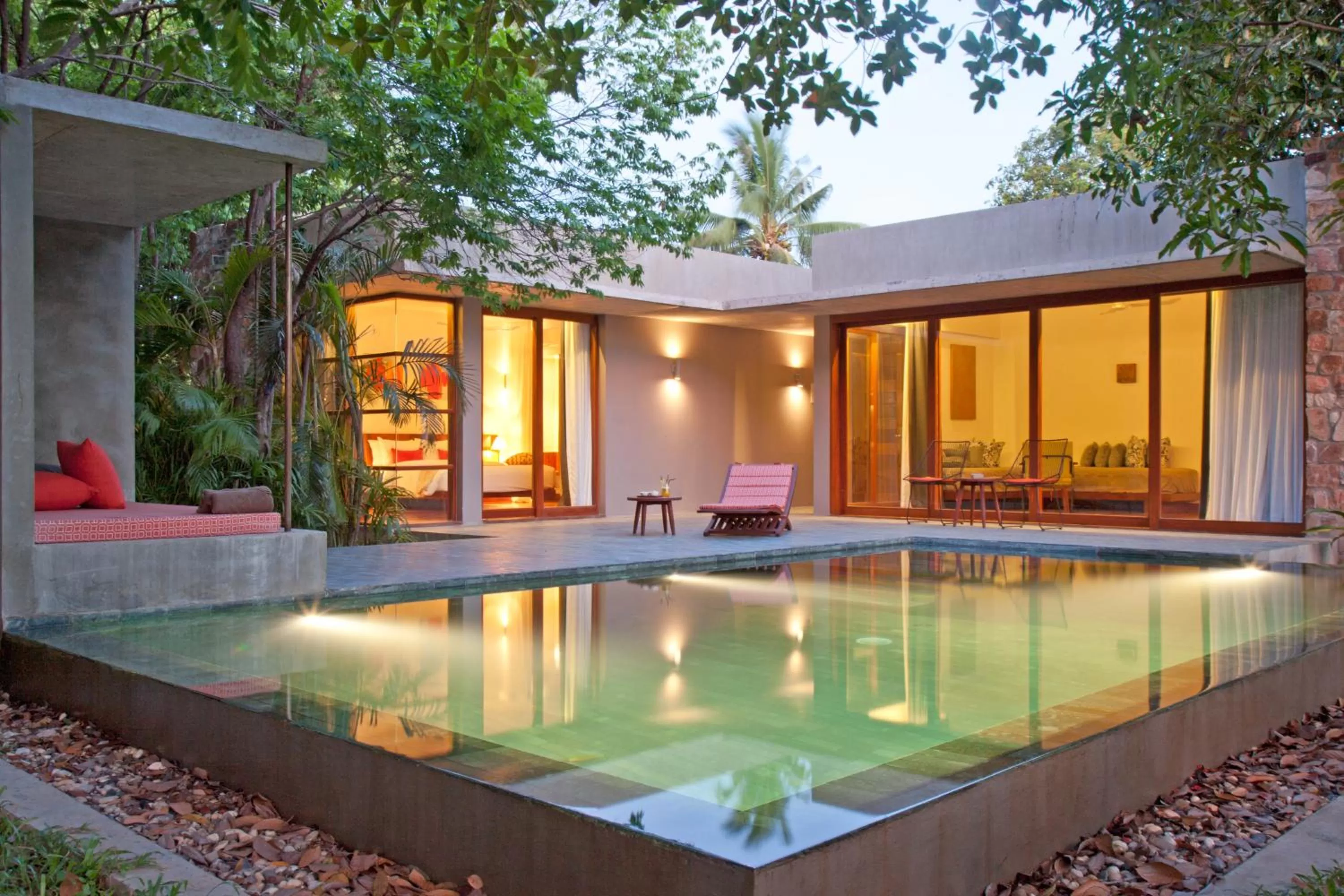 Pool view in Templation Hotel