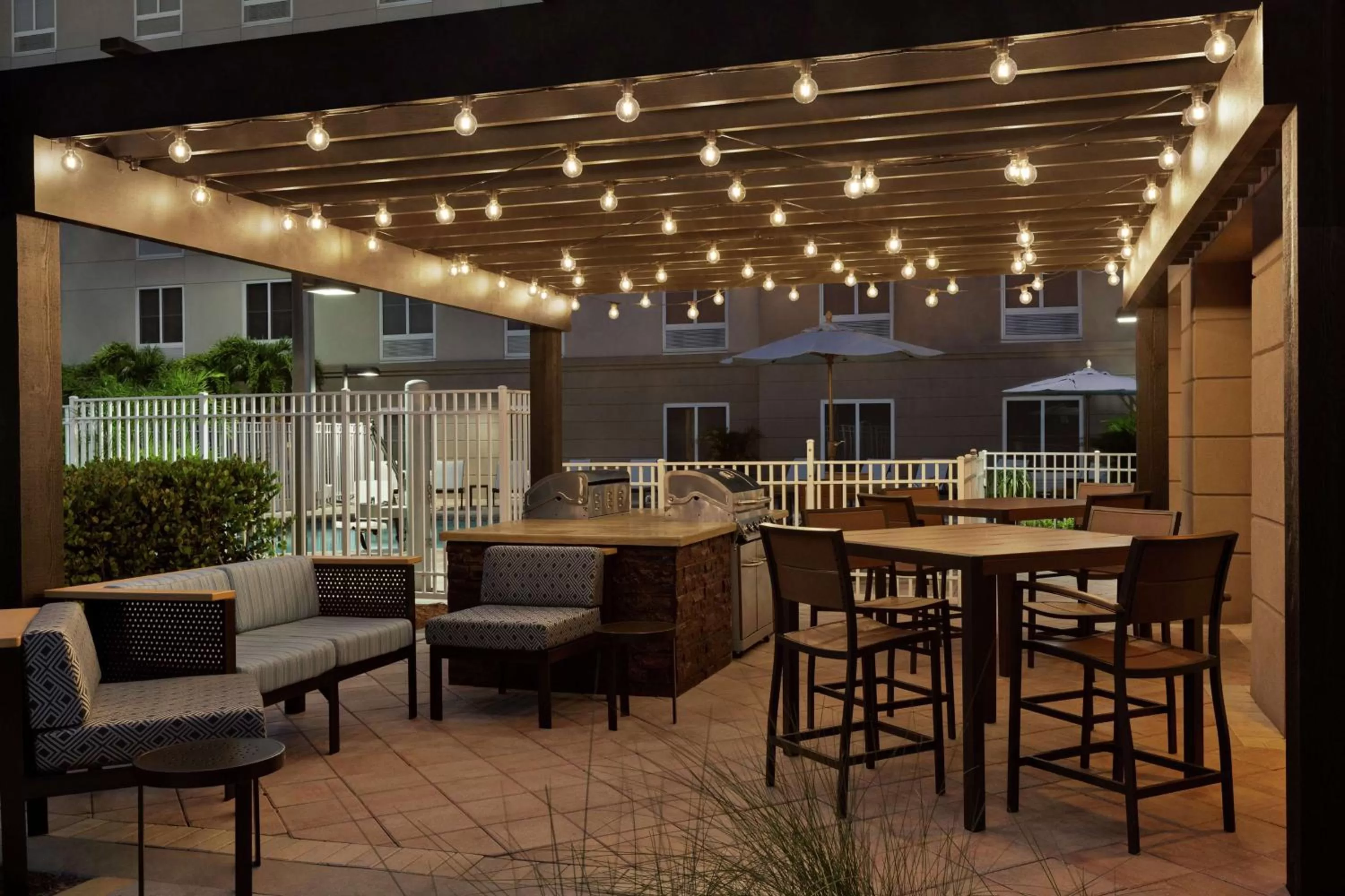 Patio in Homewood Suites Fort Myers Airport - FGCU