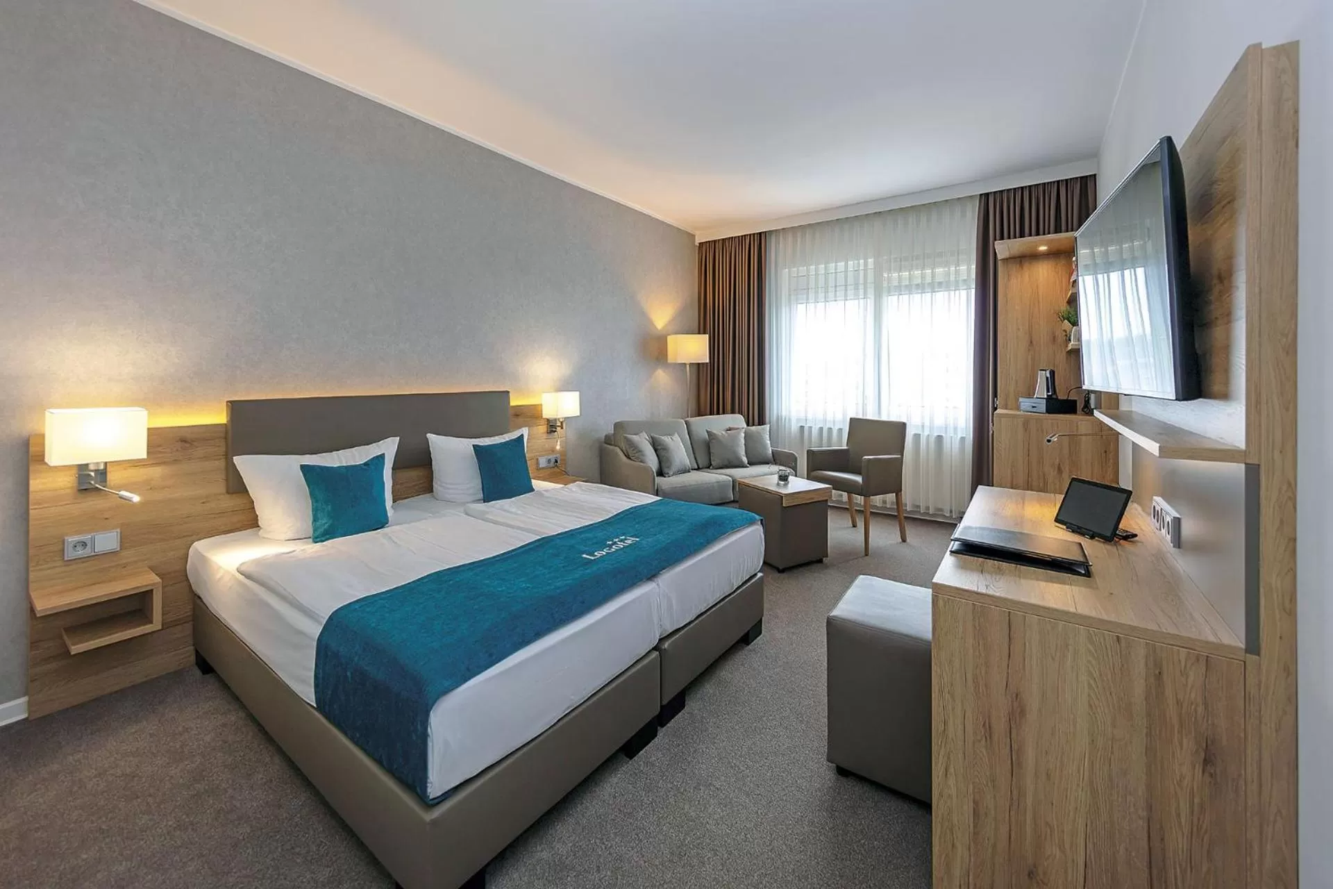 Bed in Hotel Logotel