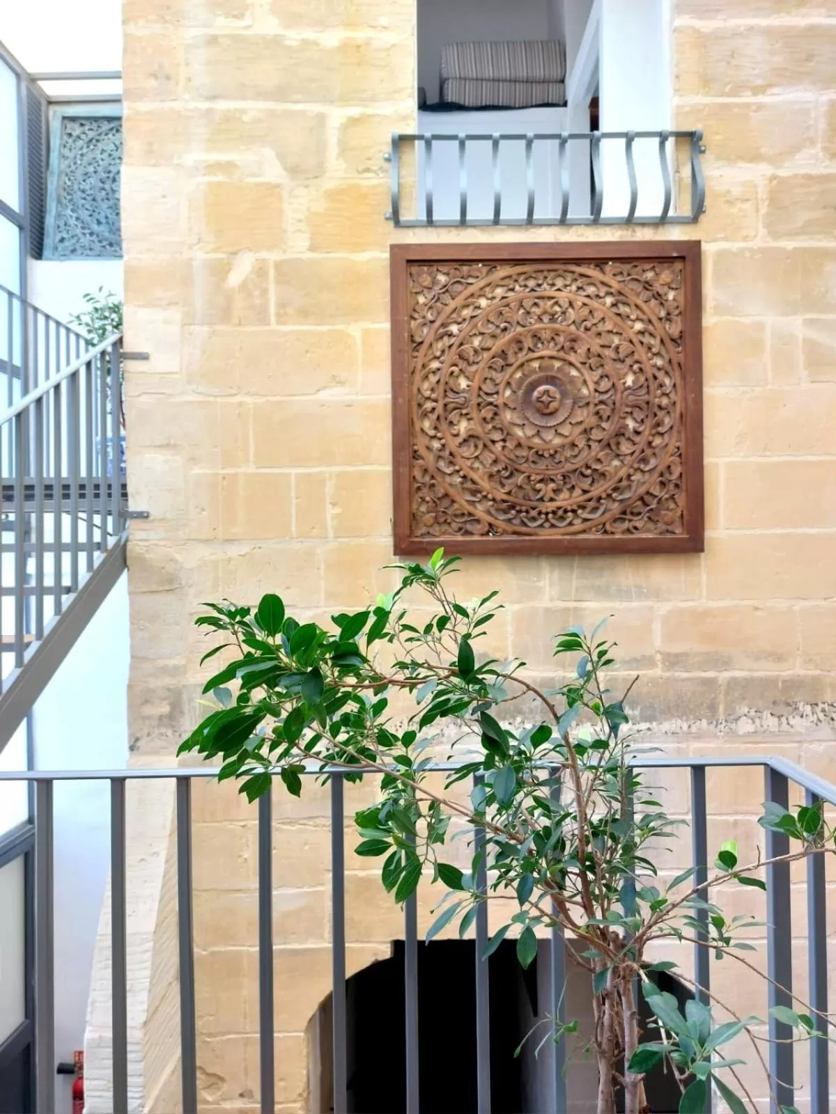 Decorative detail in Casa Birmula Boutique Hotel