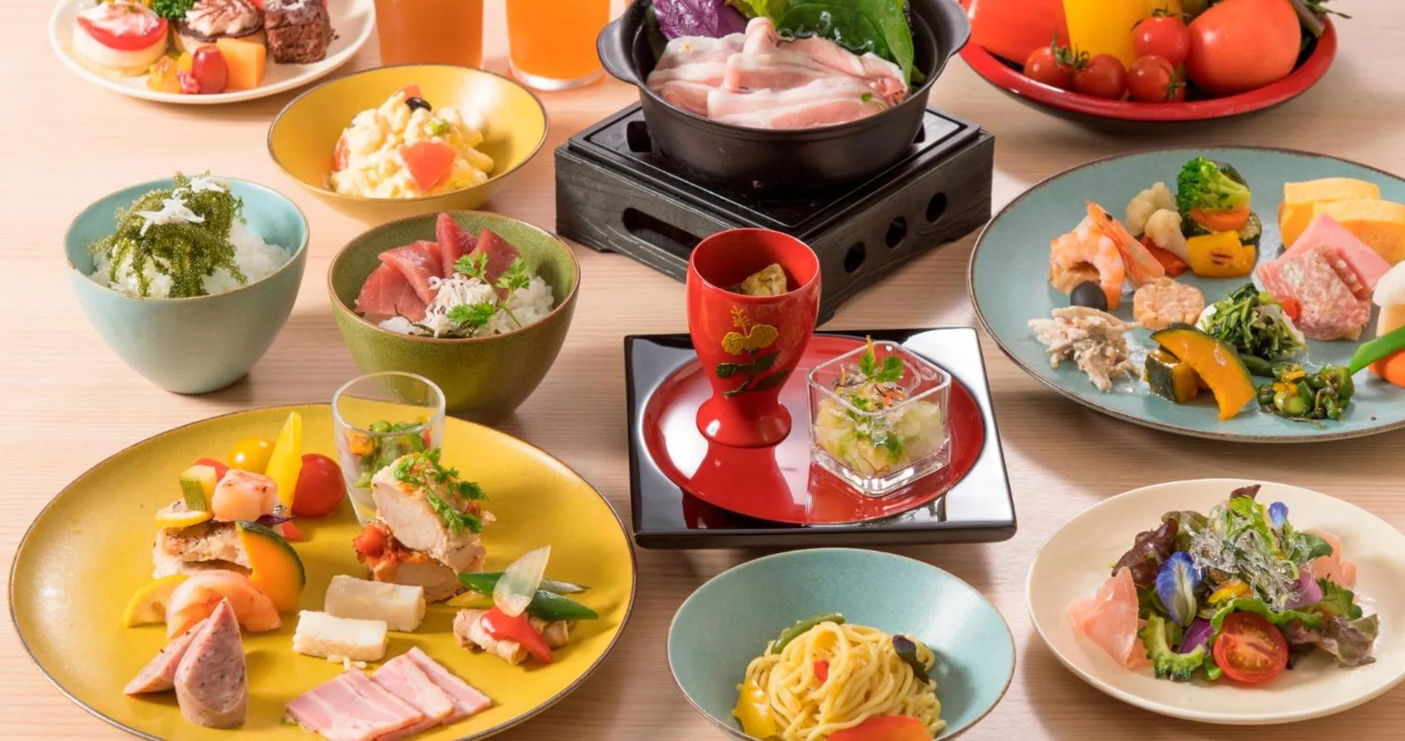 Restaurant/places to eat in HOTEL SANSUI NAHA Ryukyu Onsen Naminoue-No-Yu