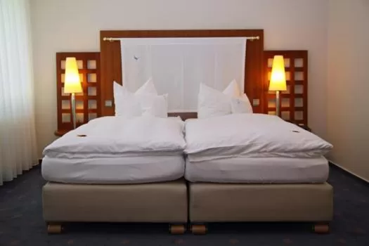 Bed in Hotel Blauer Fasan