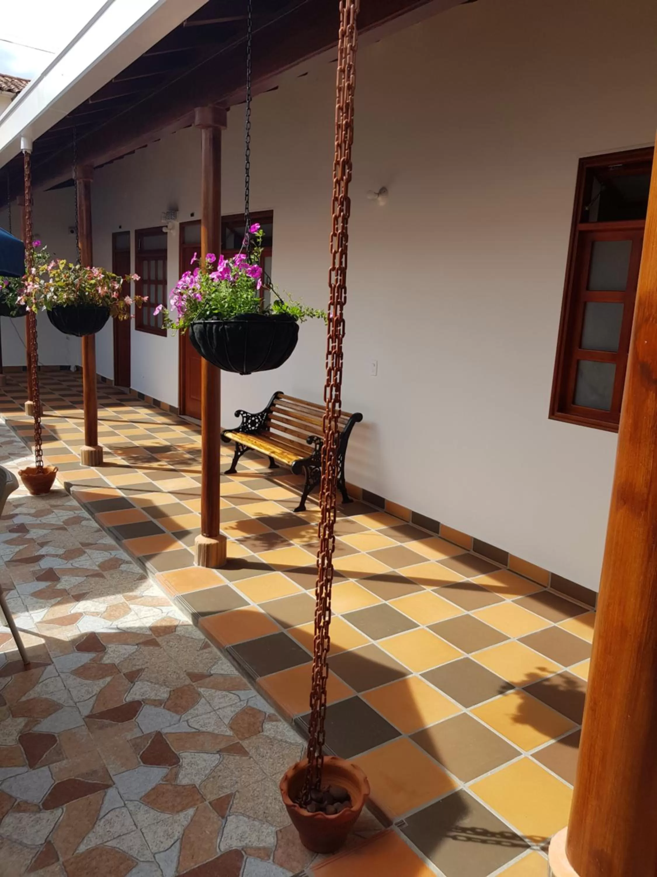 Patio in Hotel La Ceiba