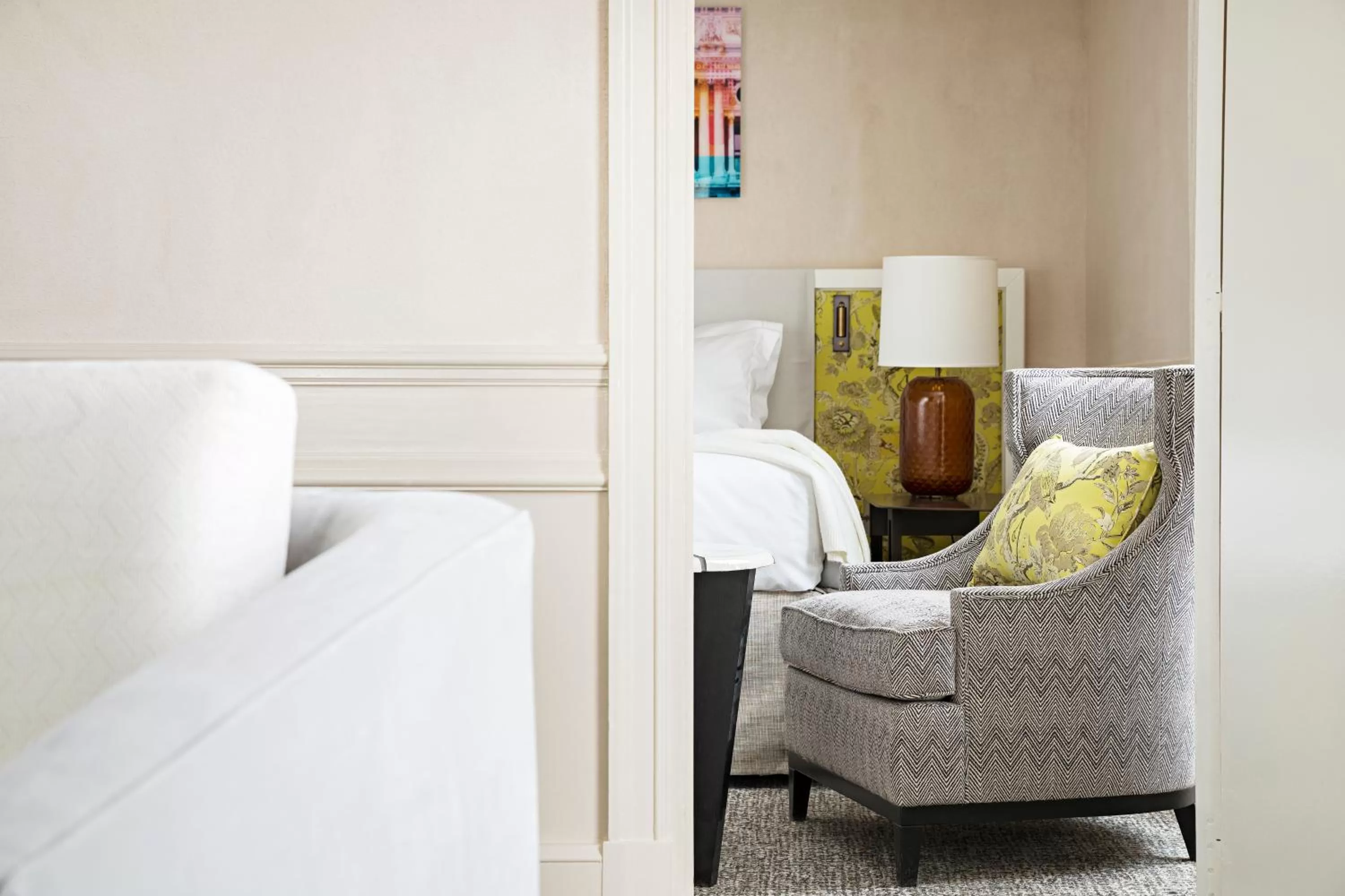 Decorative detail, Bed in Sofitel Le Scribe Paris Opera