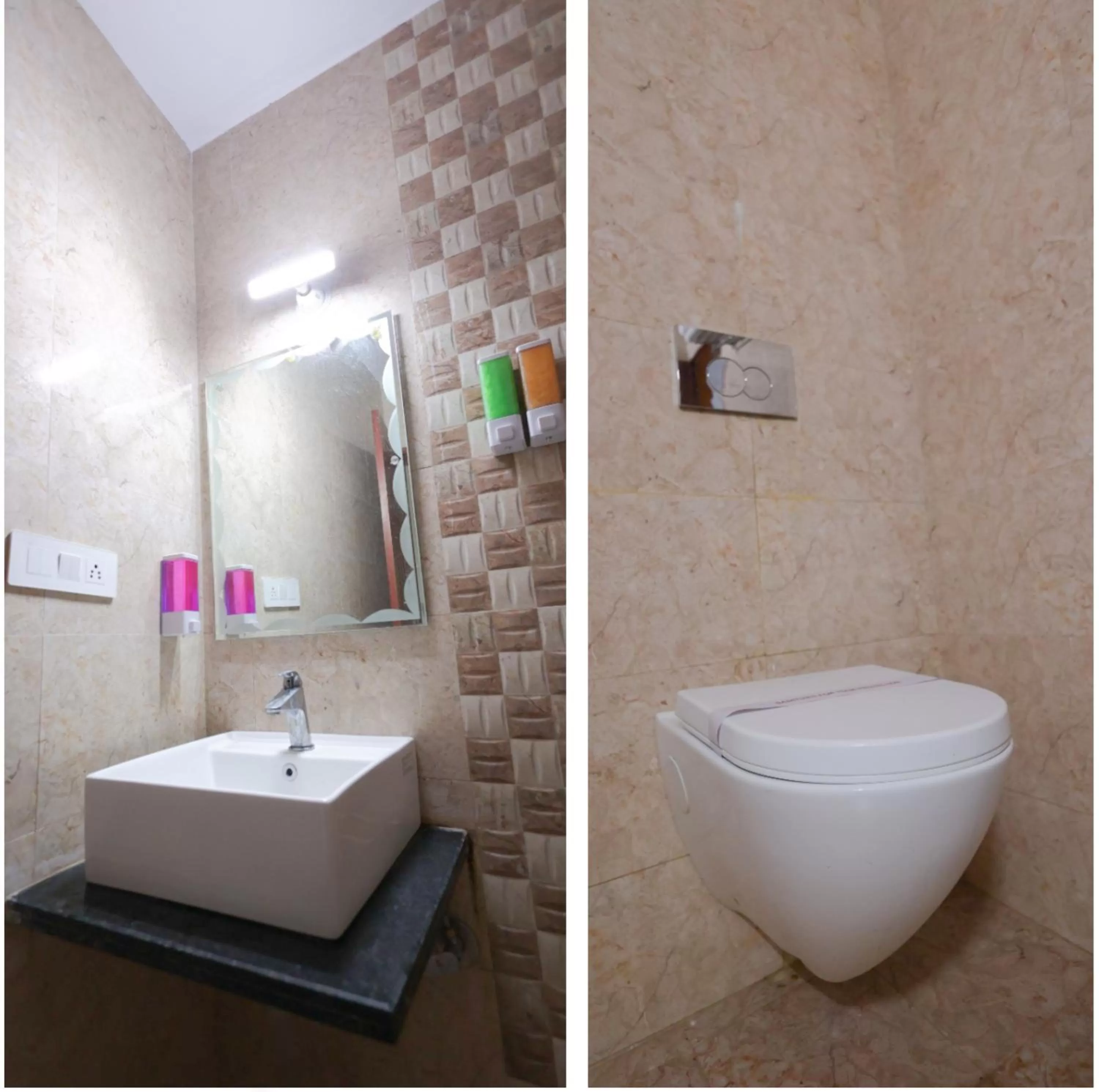 Bathroom in Perfectstayz Value Dwarkesh - Hotel Near Haridwar Railway station