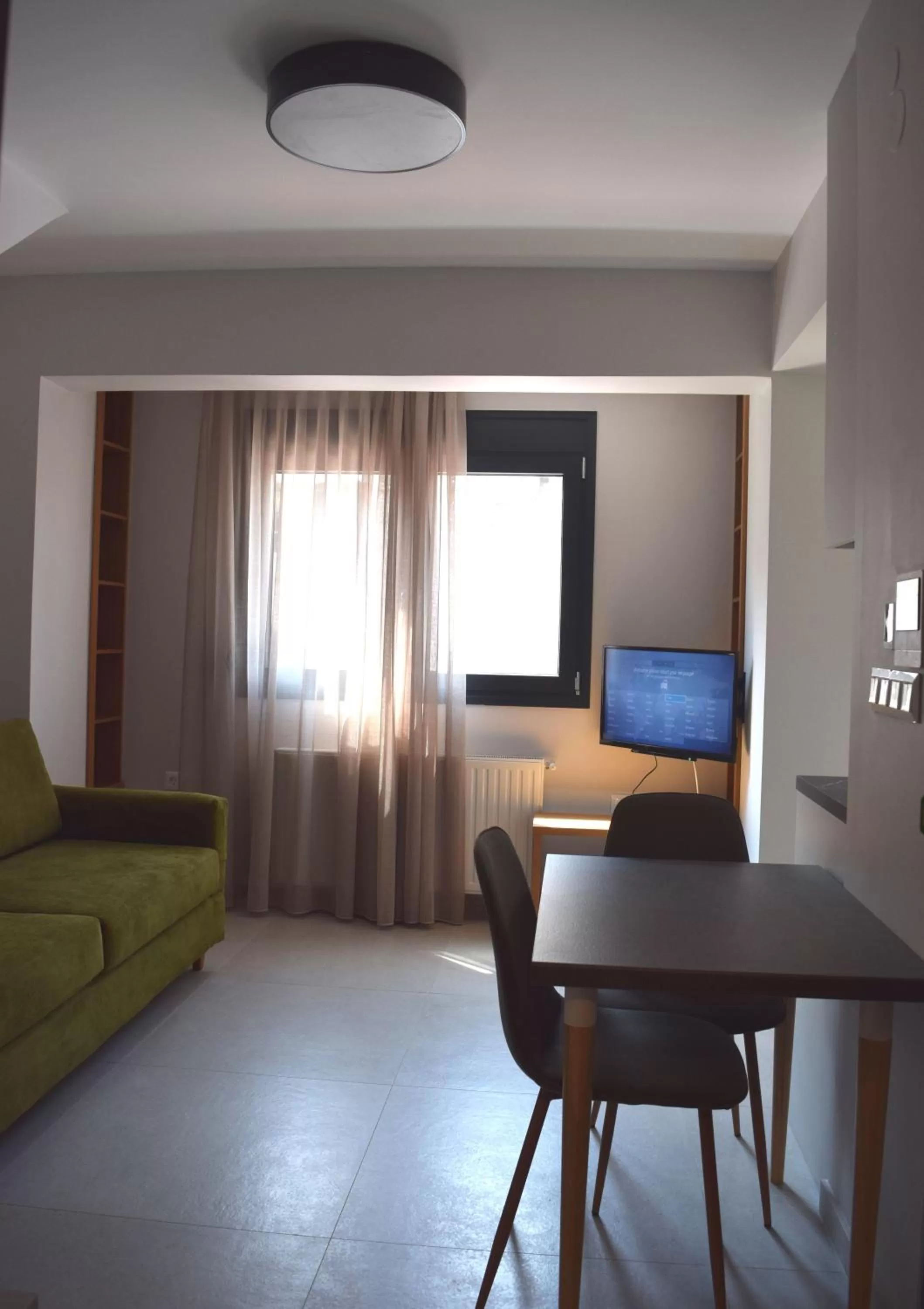 Living room in Toumba apartments