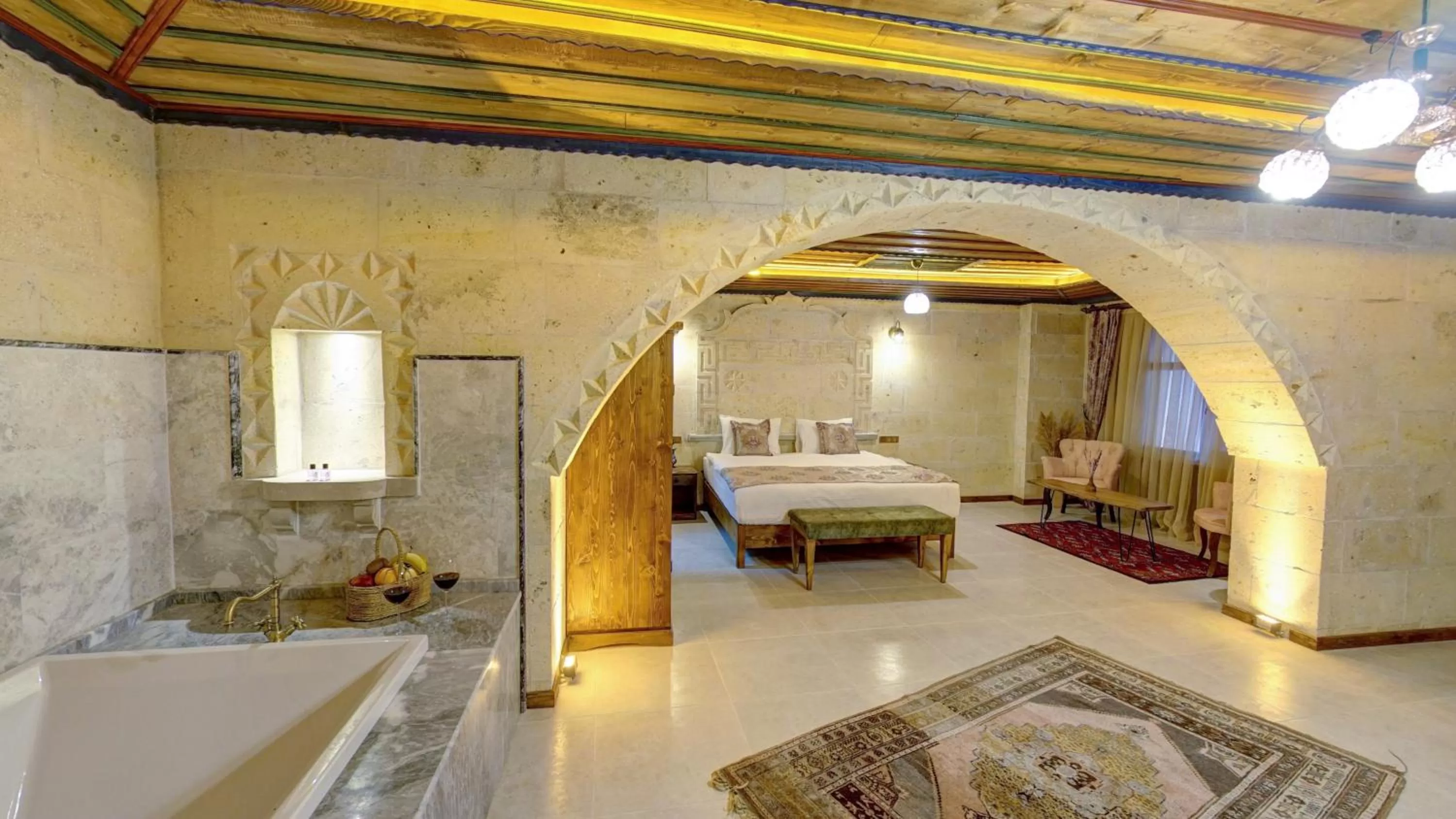 Bed in Premium Cappadocia House