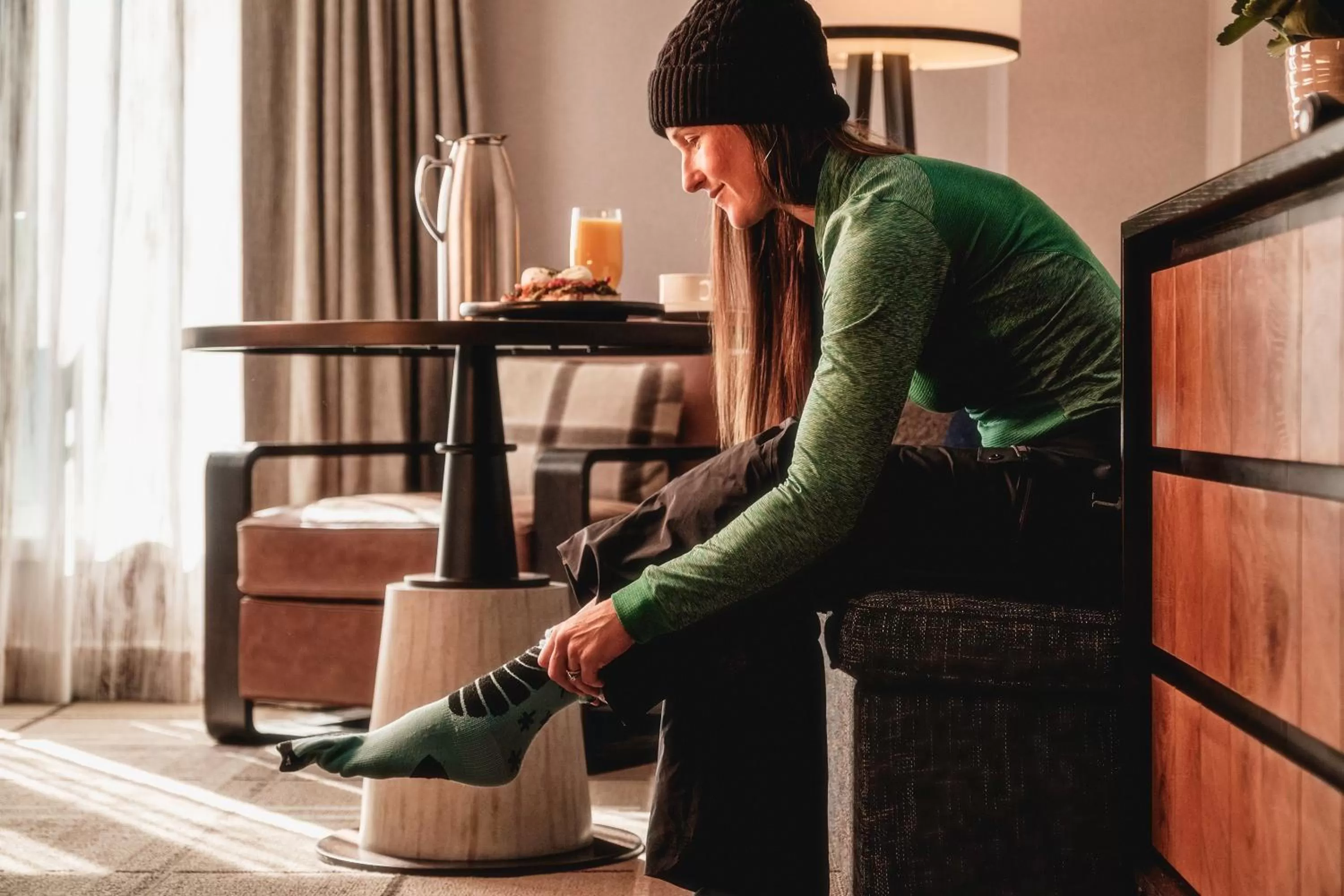 Bed in Fairmont Chateau Whistler