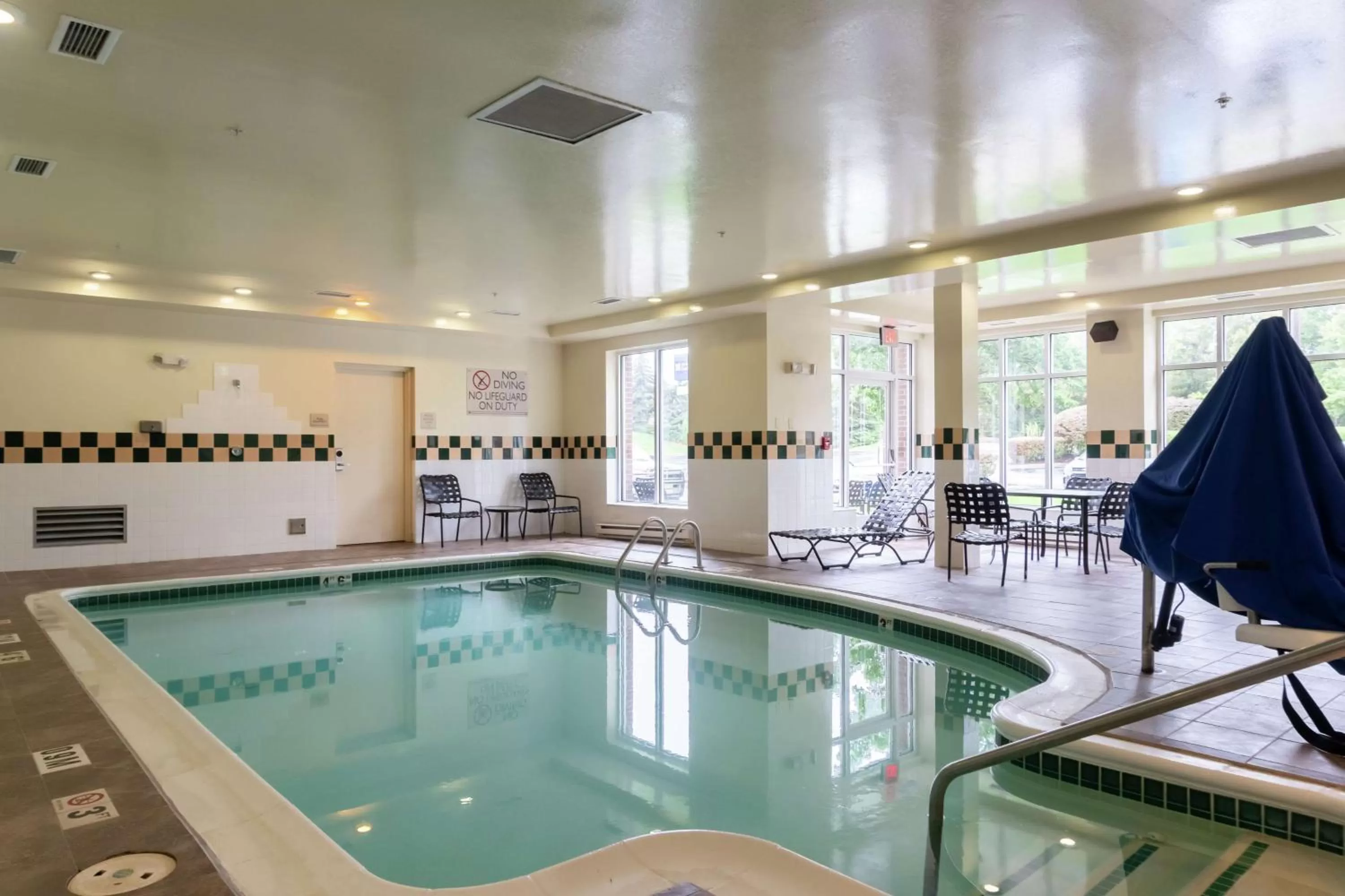 Pool view in Hilton Garden Inn Plymouth